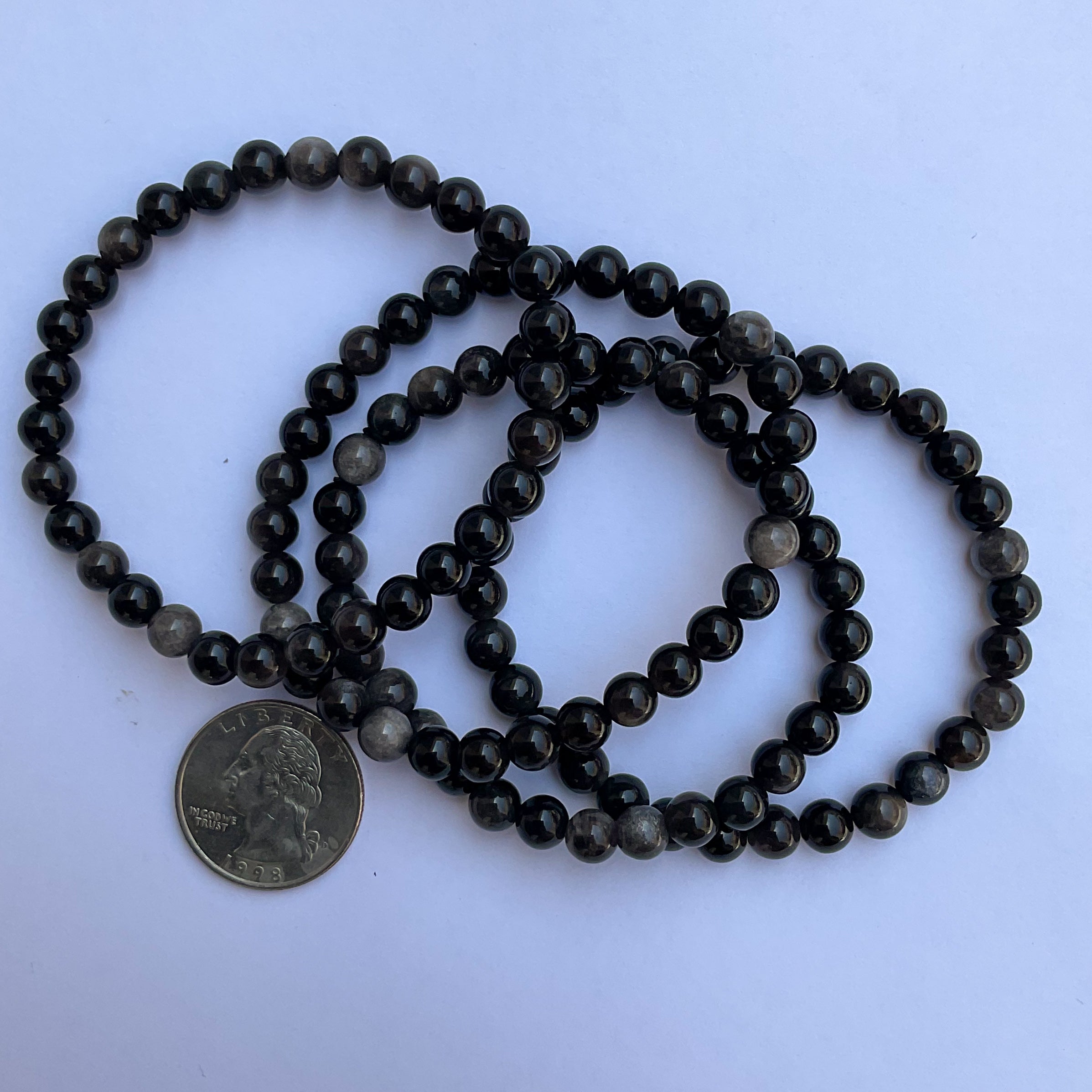 Wholesale crystal bracelets in sheen obsidian
