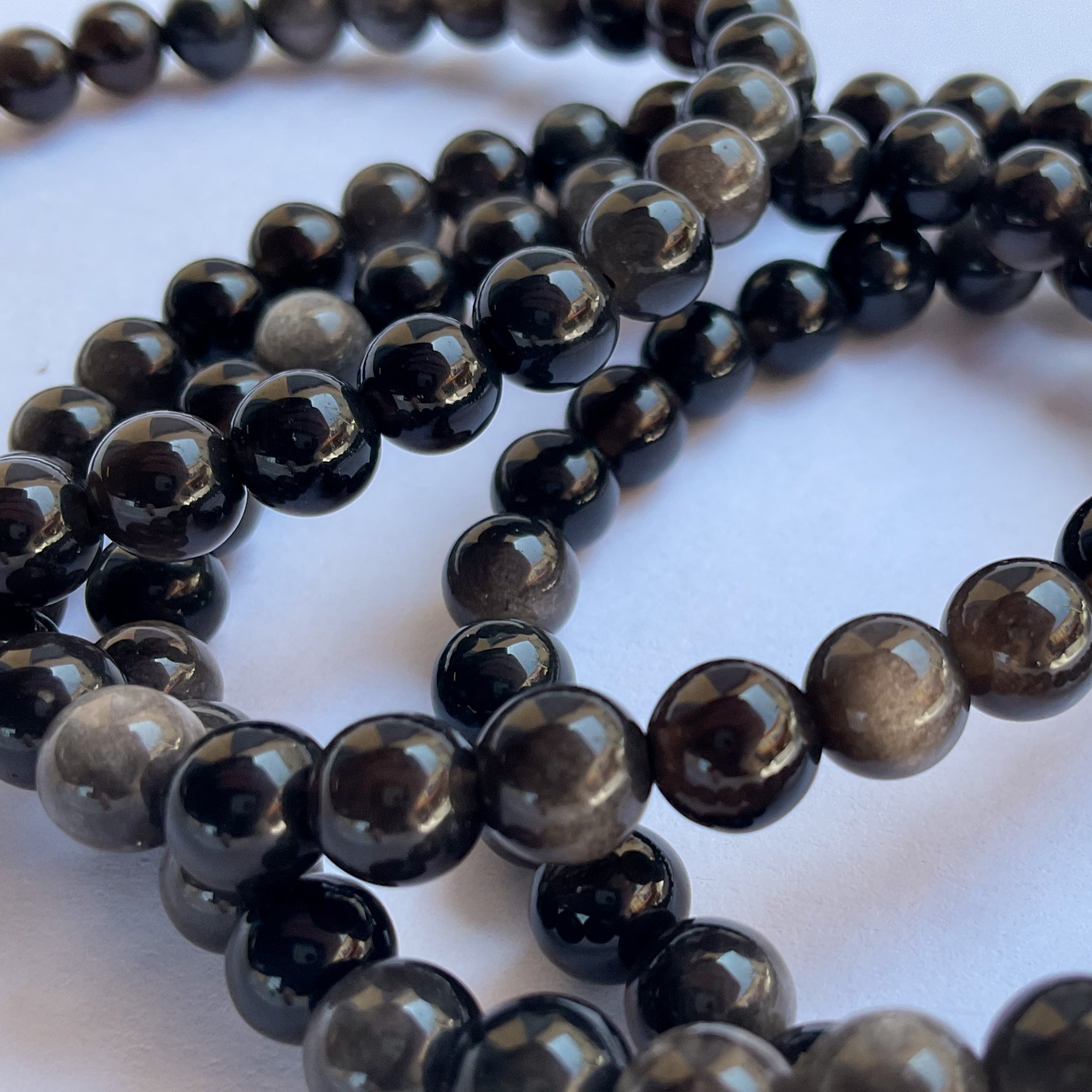 Wholesale crystal bracelets in sheen obsidian