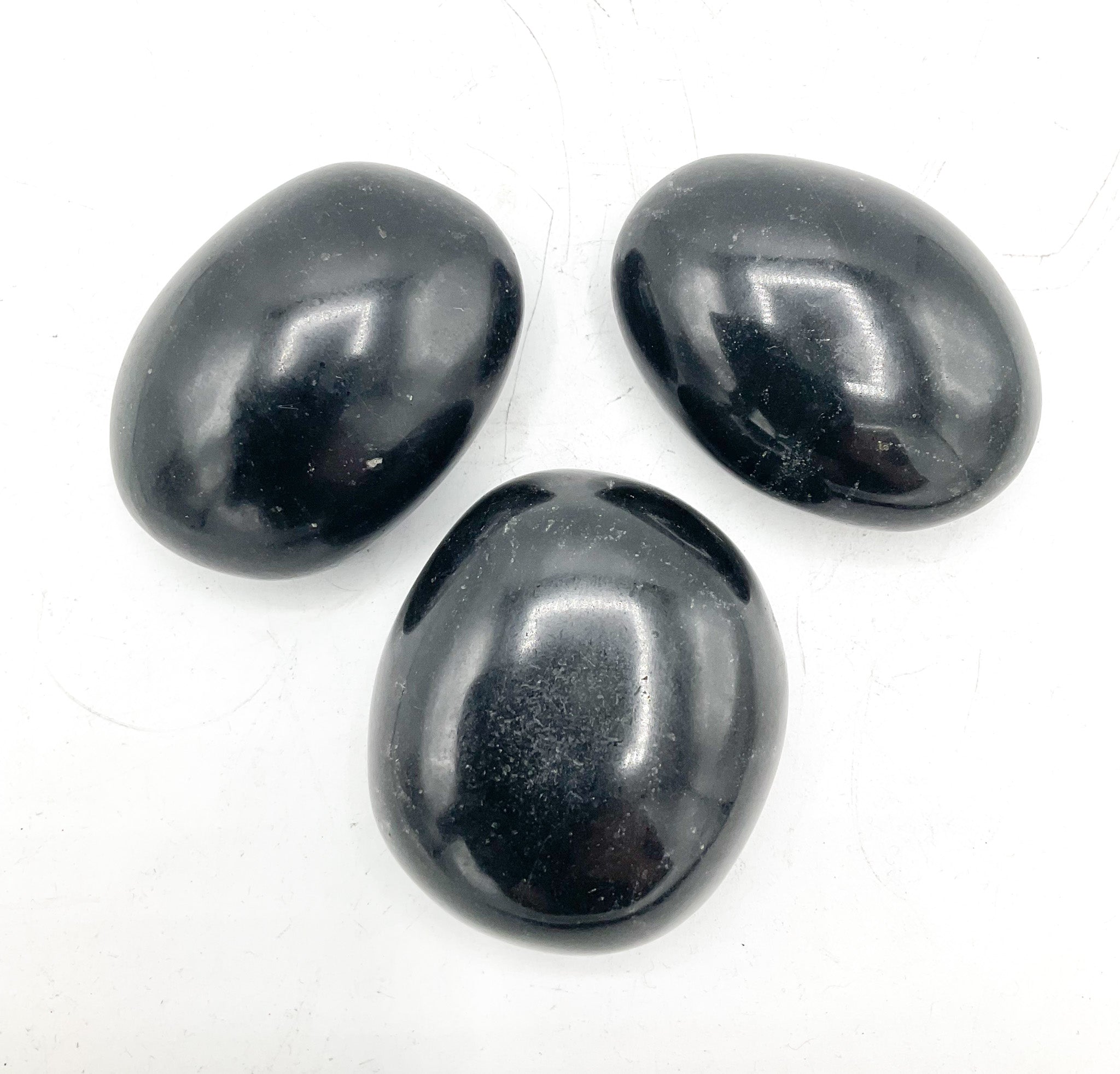 Black Tourmaline crystal healing palm stones