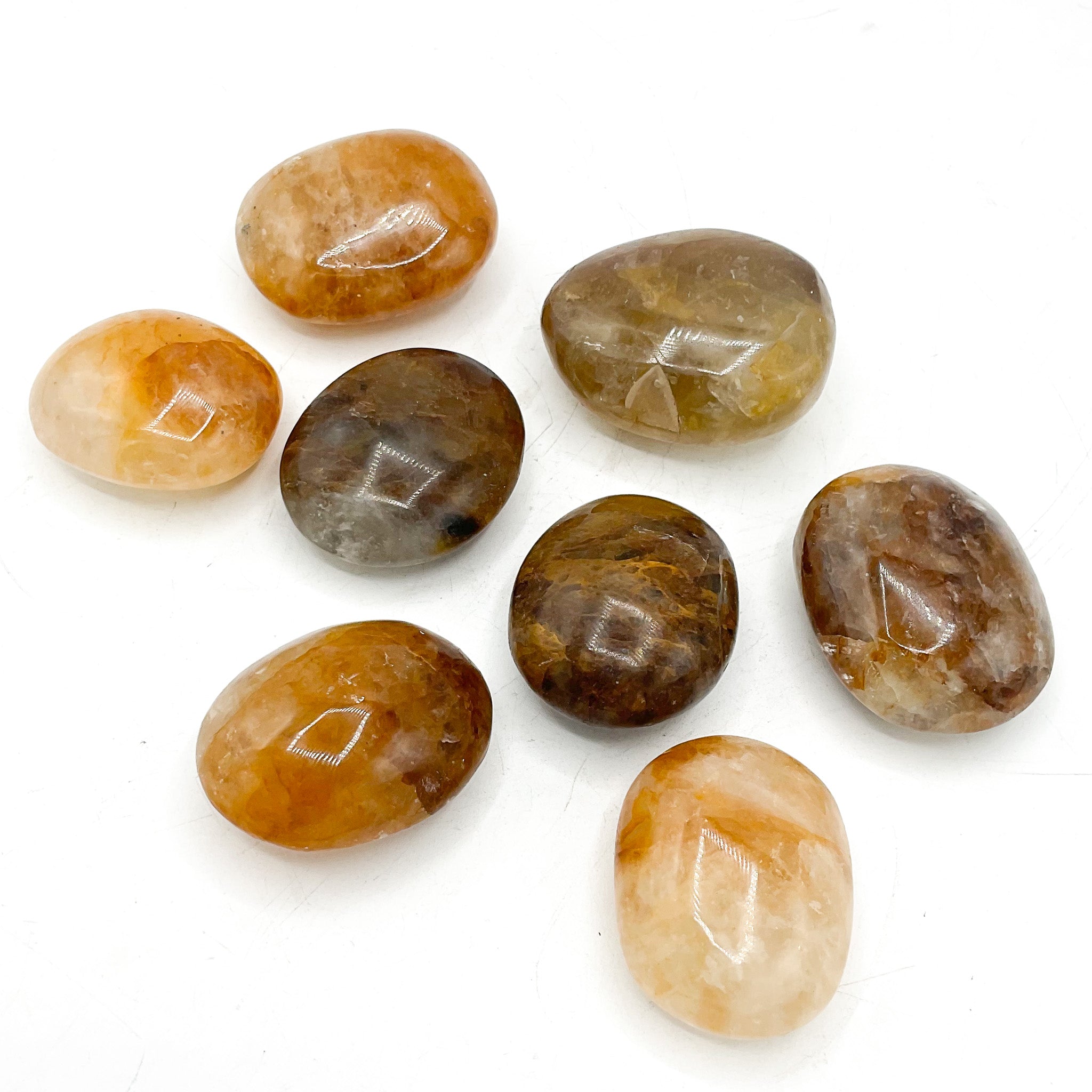 golden healer crystal healing palm stones
