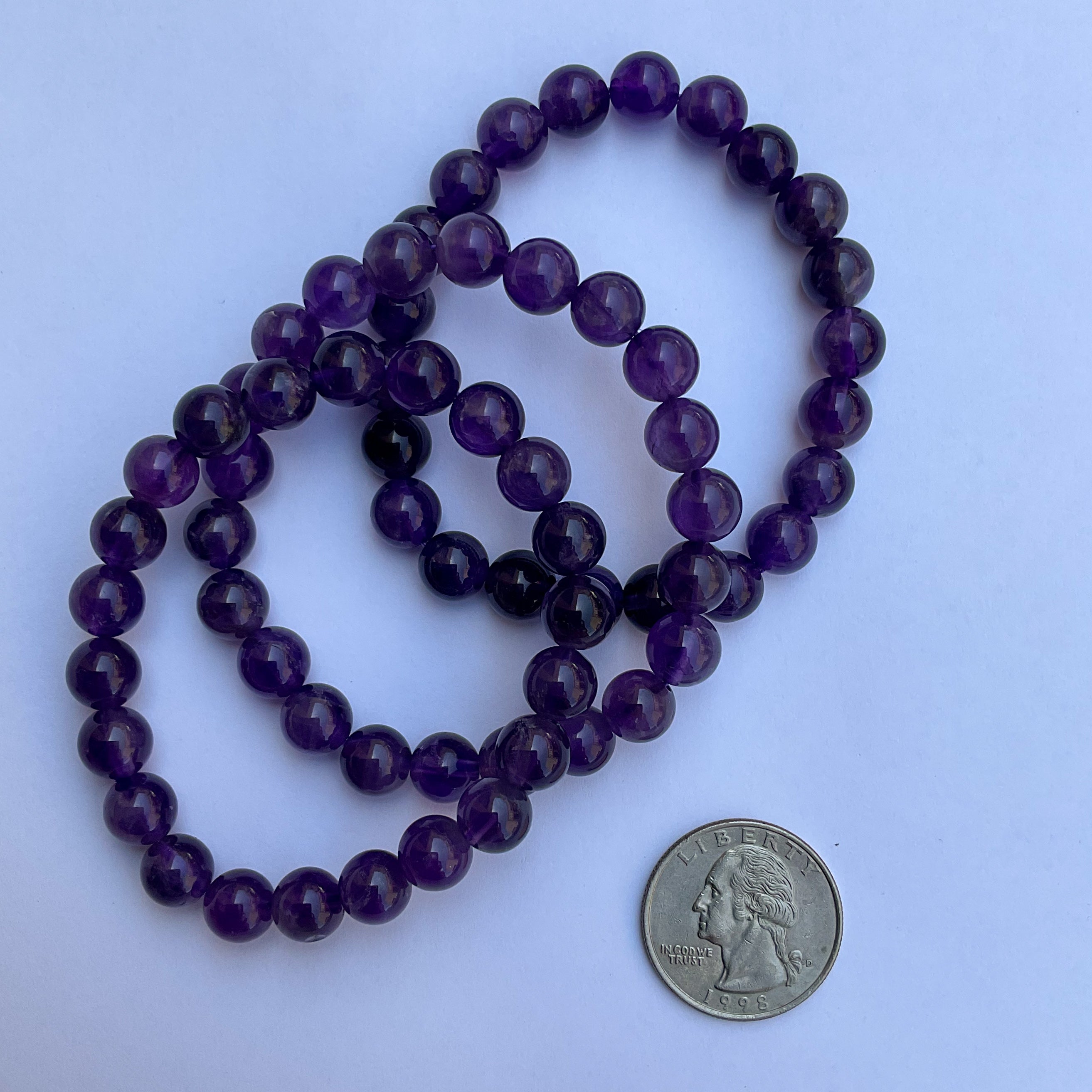 Wholesale crystal bracelets in amethyst