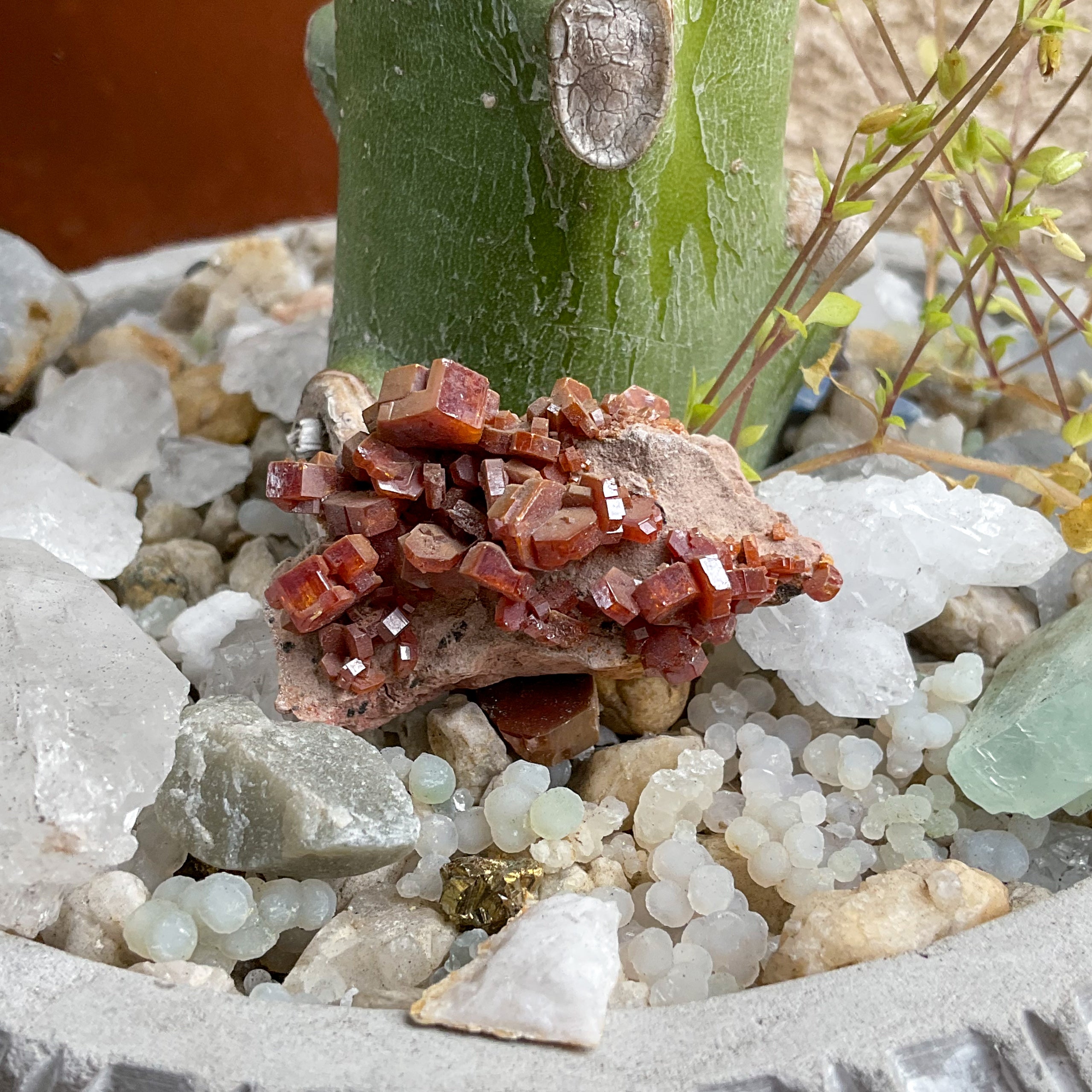 Crystal Cluster in Vanadinite