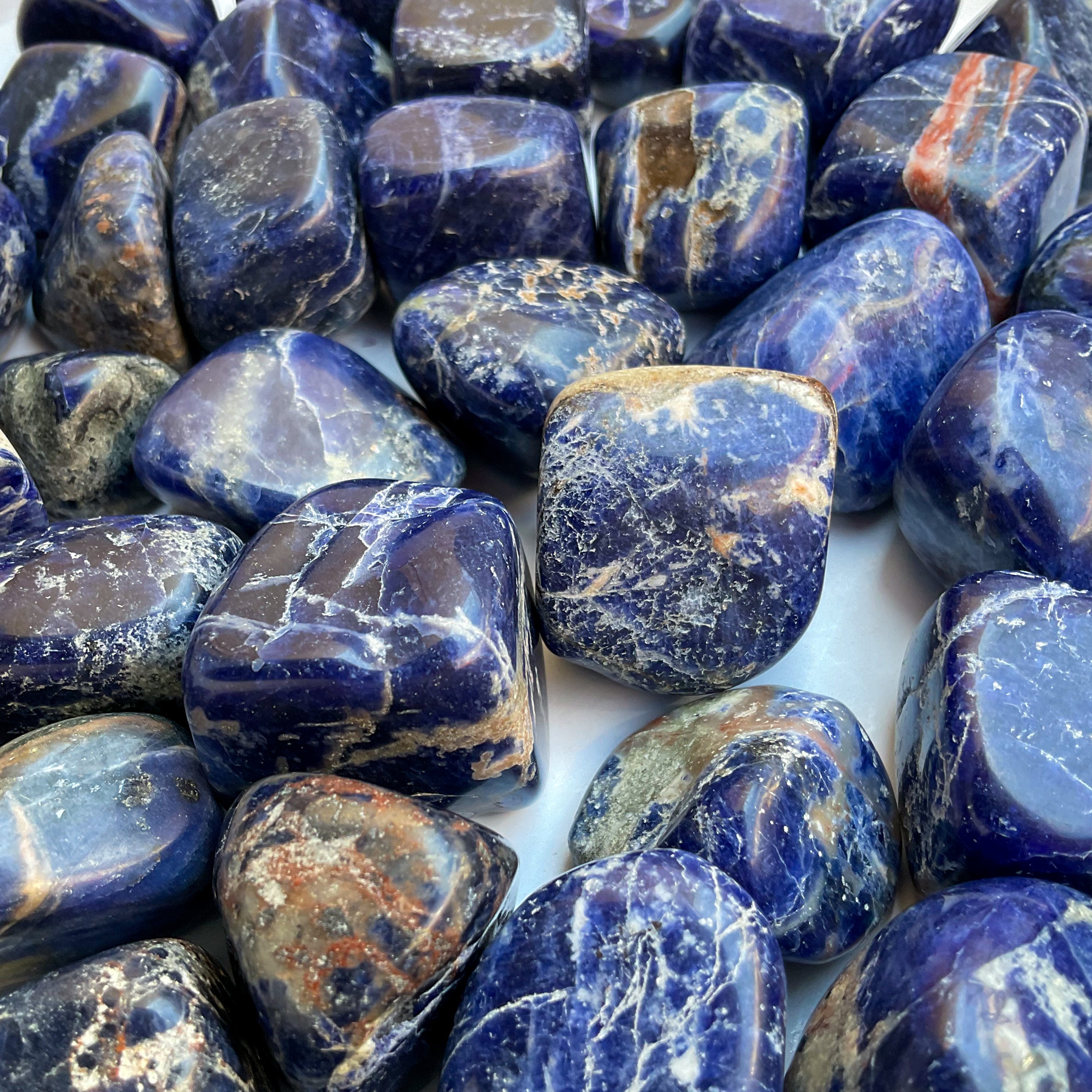 Wholesale tumbled stones bulk lot in sodalite