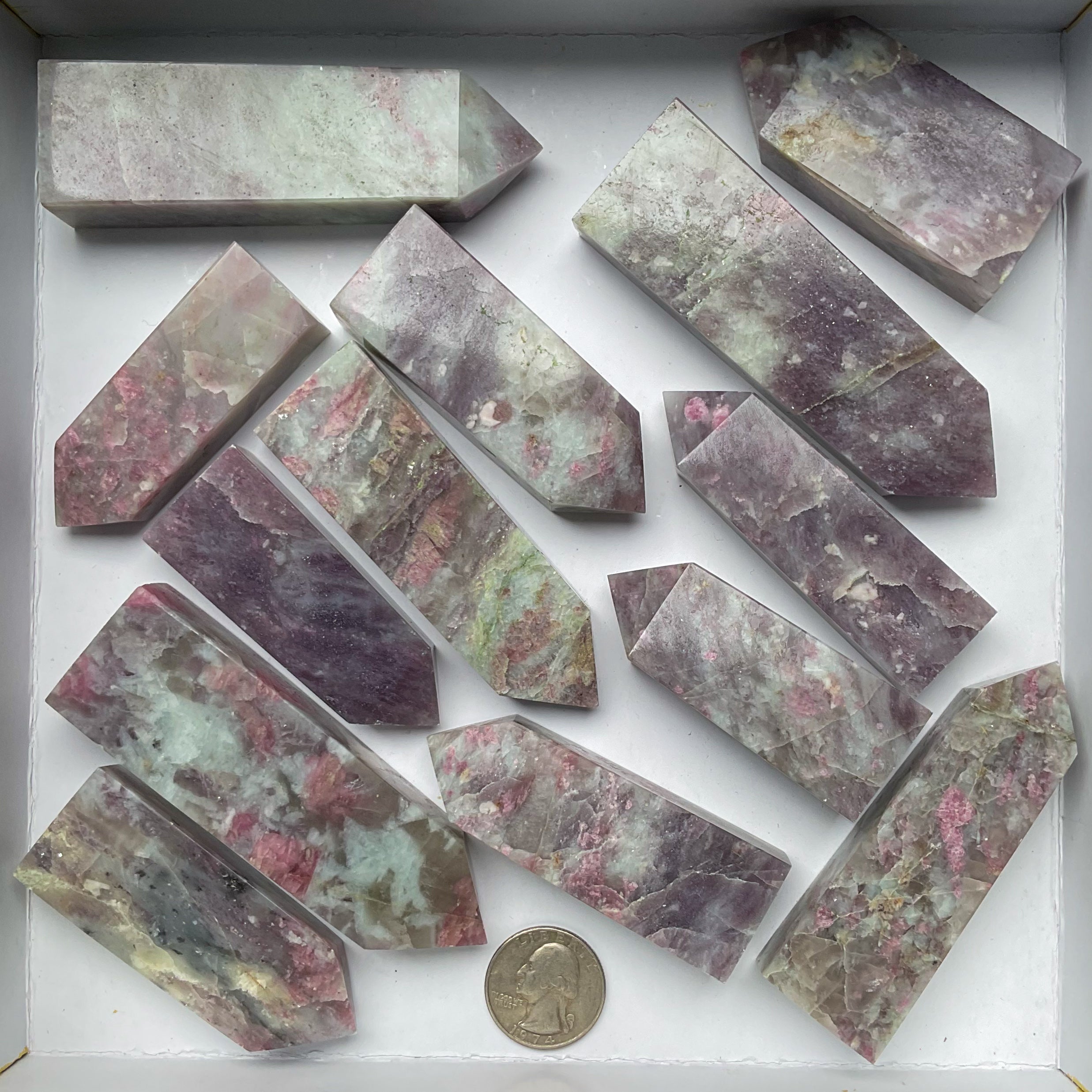 Wholesale Crystal Towers Bulk Lot in Unicorn Stone