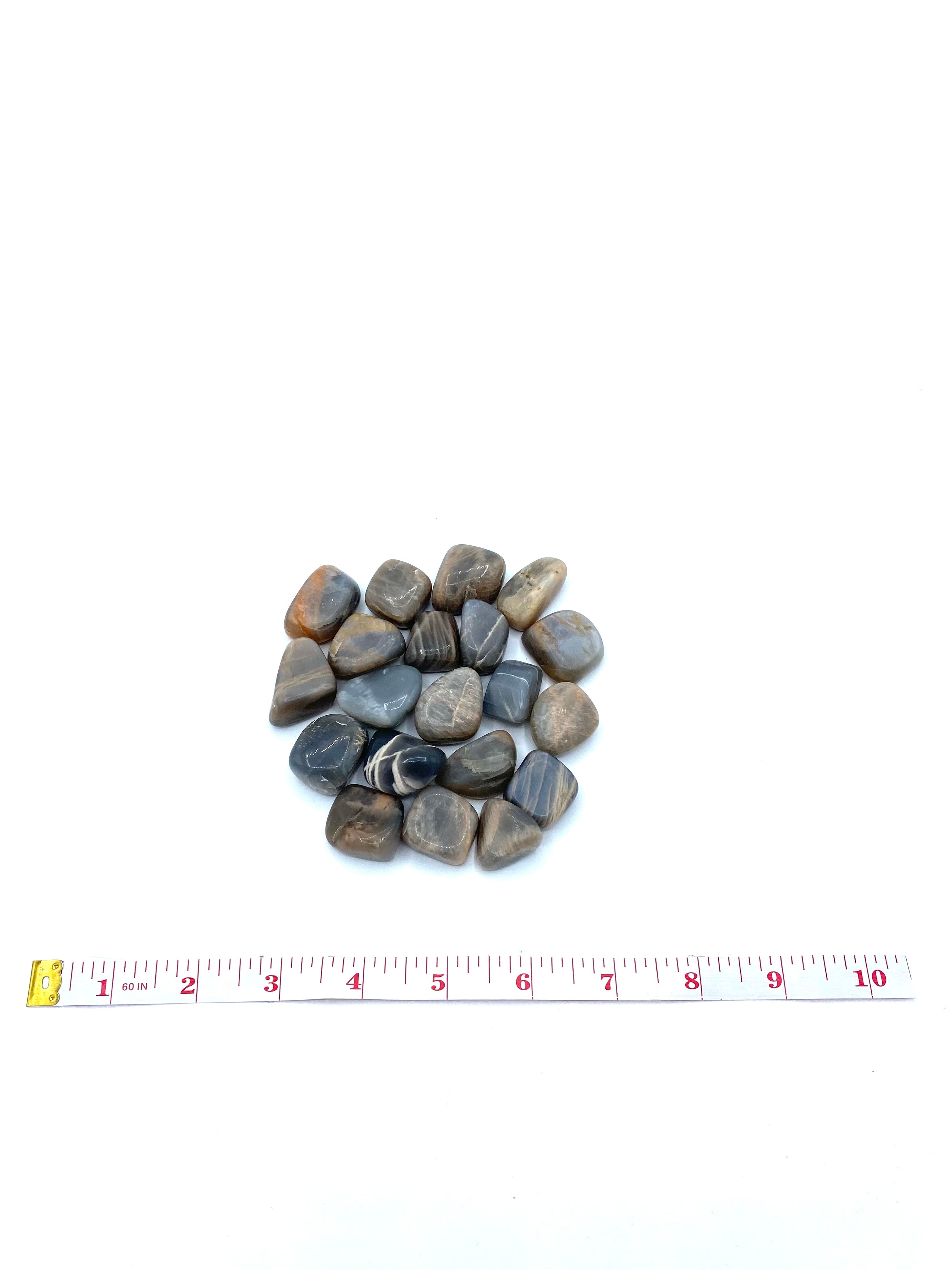 Black Moonstone Tumbled Stones | Wholesale