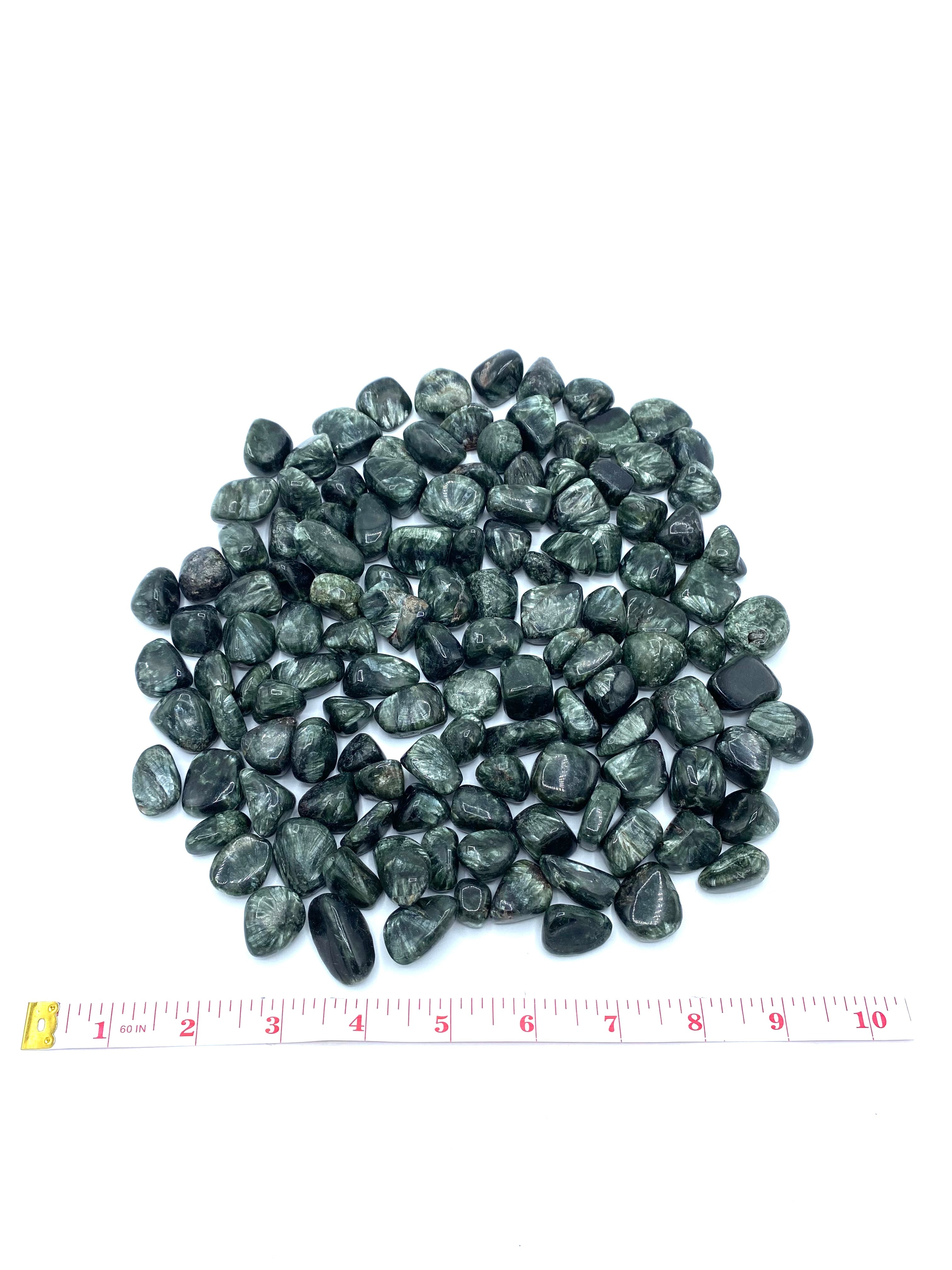Seraphinite Tumbled Stones | Wholesale