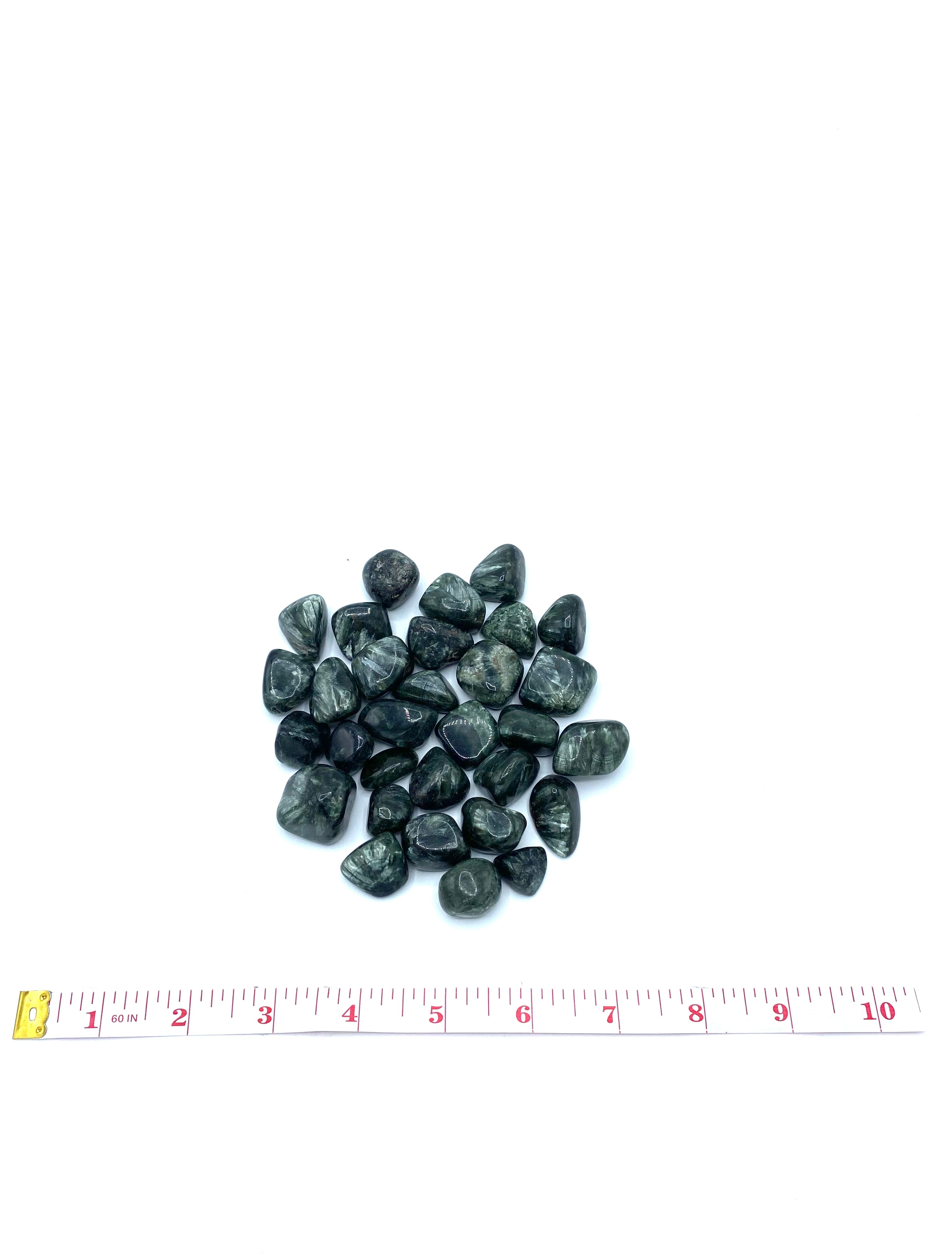 Seraphinite Tumbled Stones | Wholesale