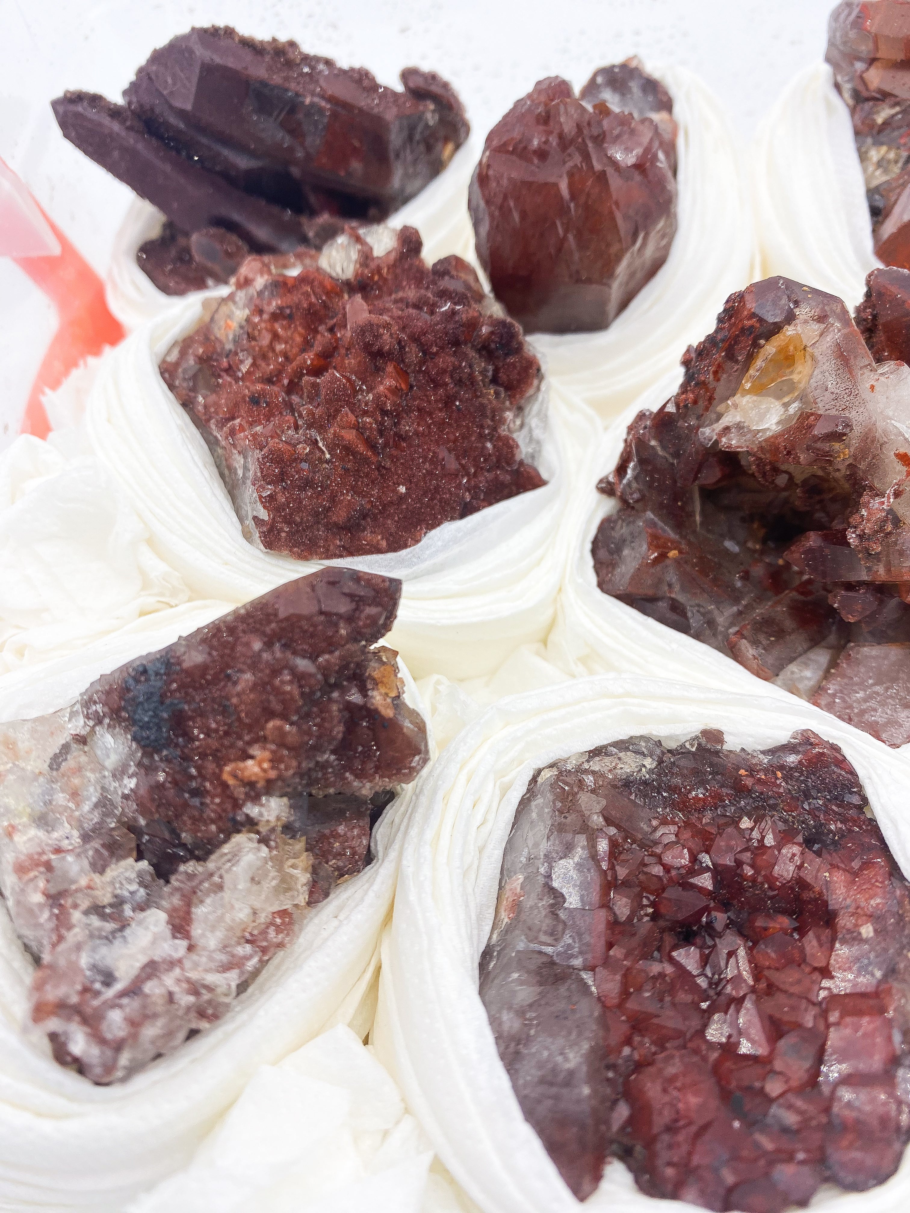 Red Quartz Specimen Flat | Wholesale Lot #102