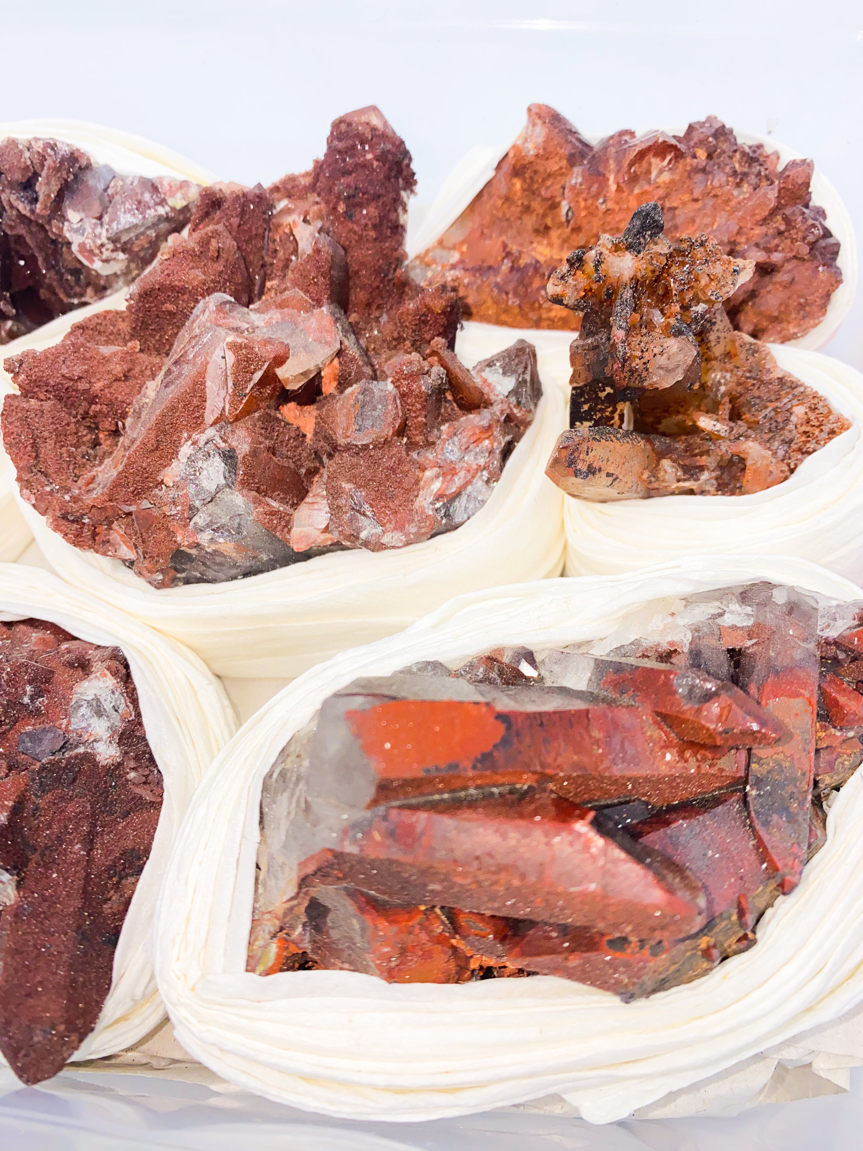 Red Quartz Specimen Flat | Wholesale Lot #107