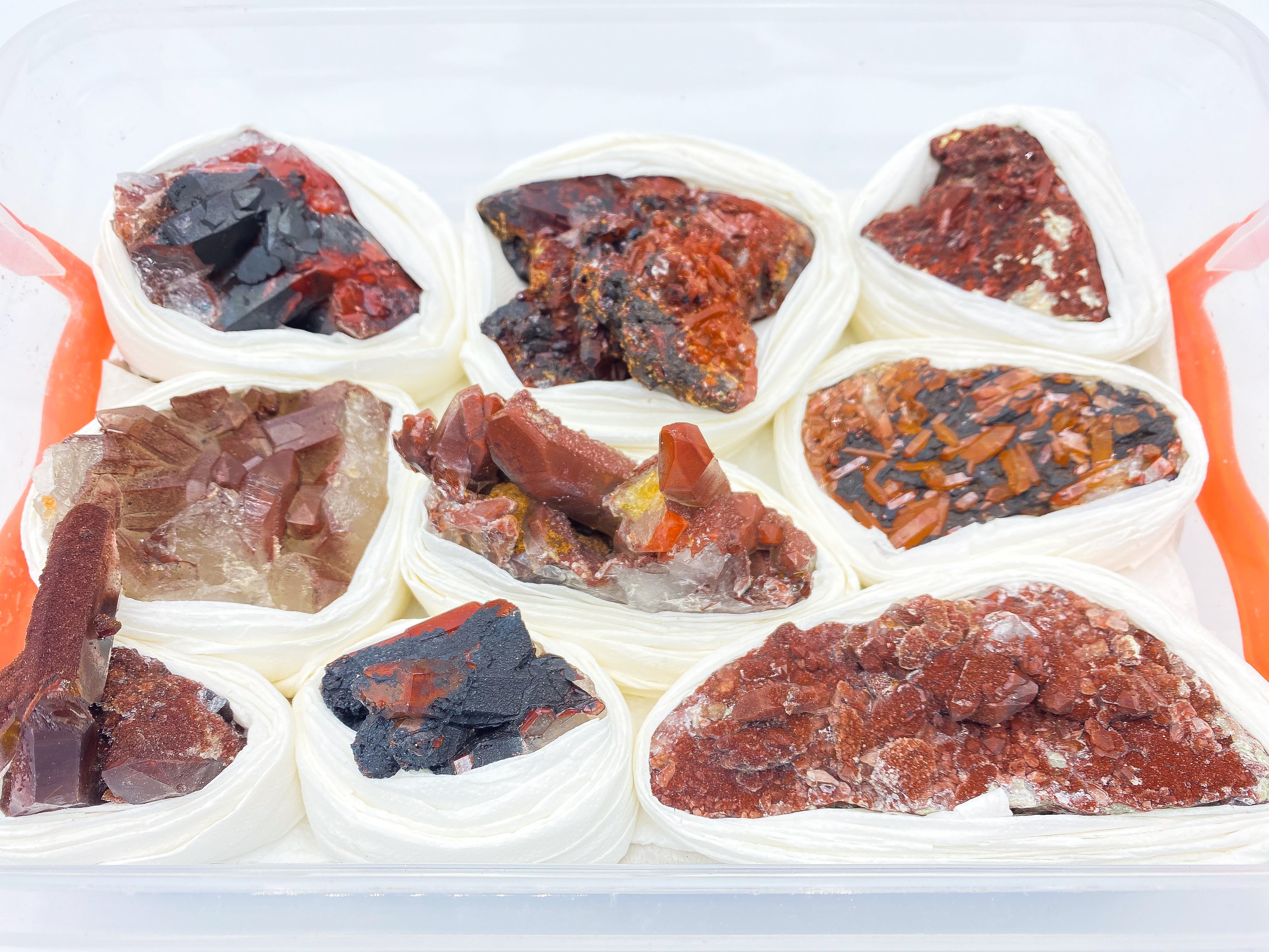 Red Quartz Specimen Flat | Wholesale Lot #108