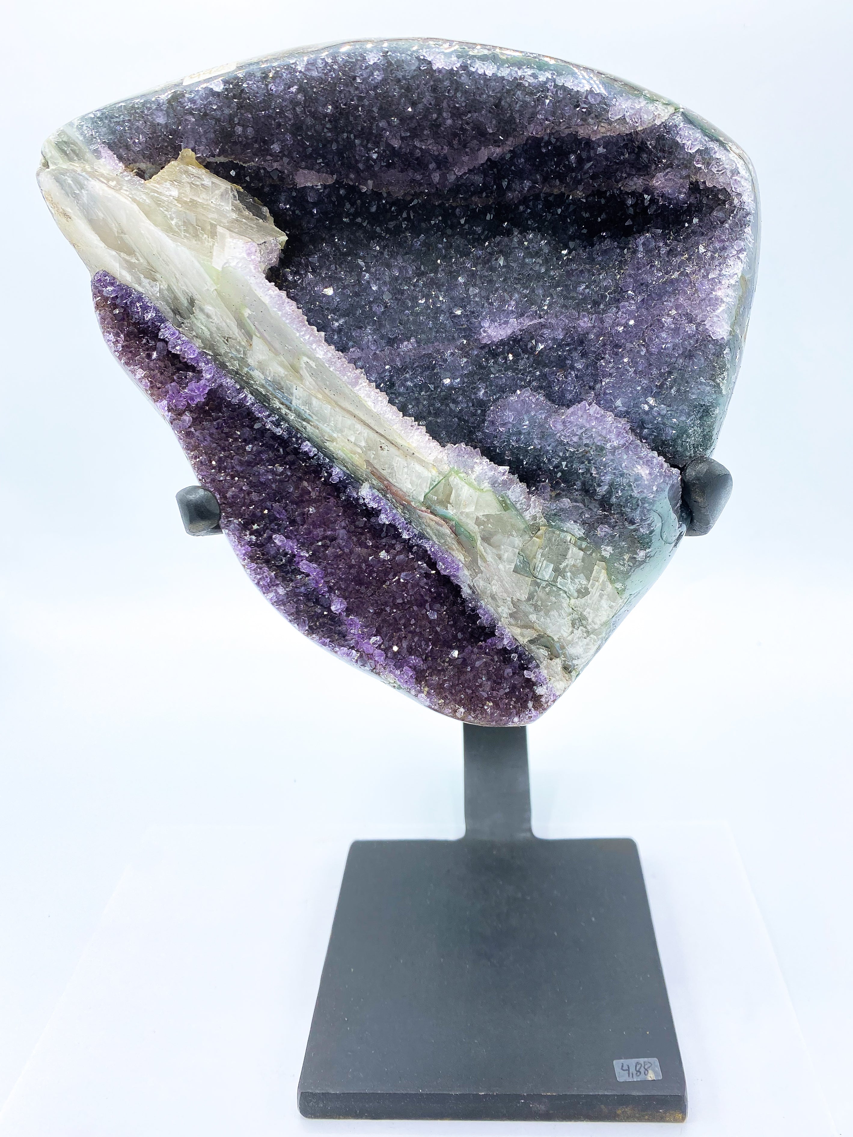 Amethyst Cluster On Display Stand #01