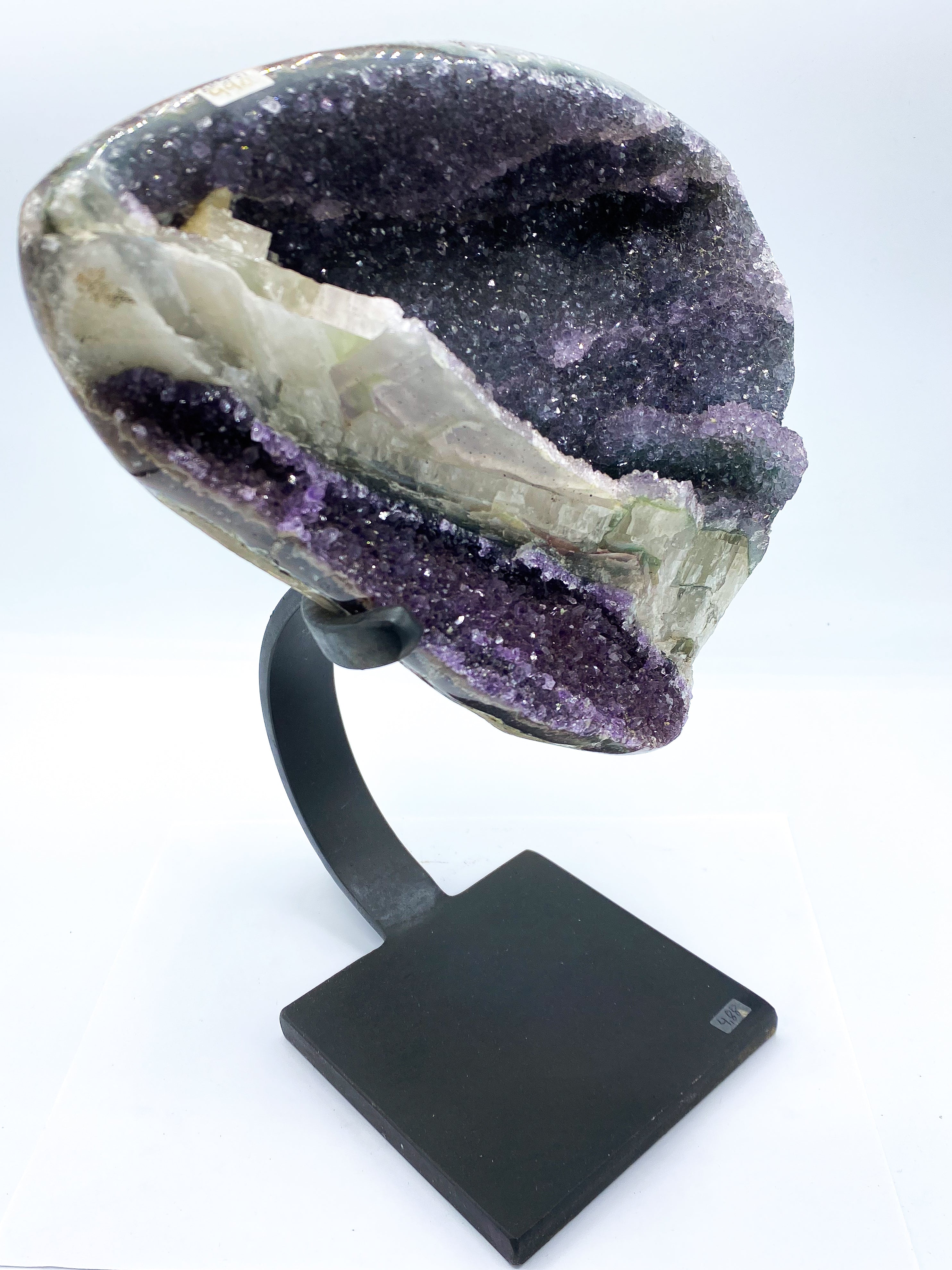 Amethyst Cluster On Display Stand #01