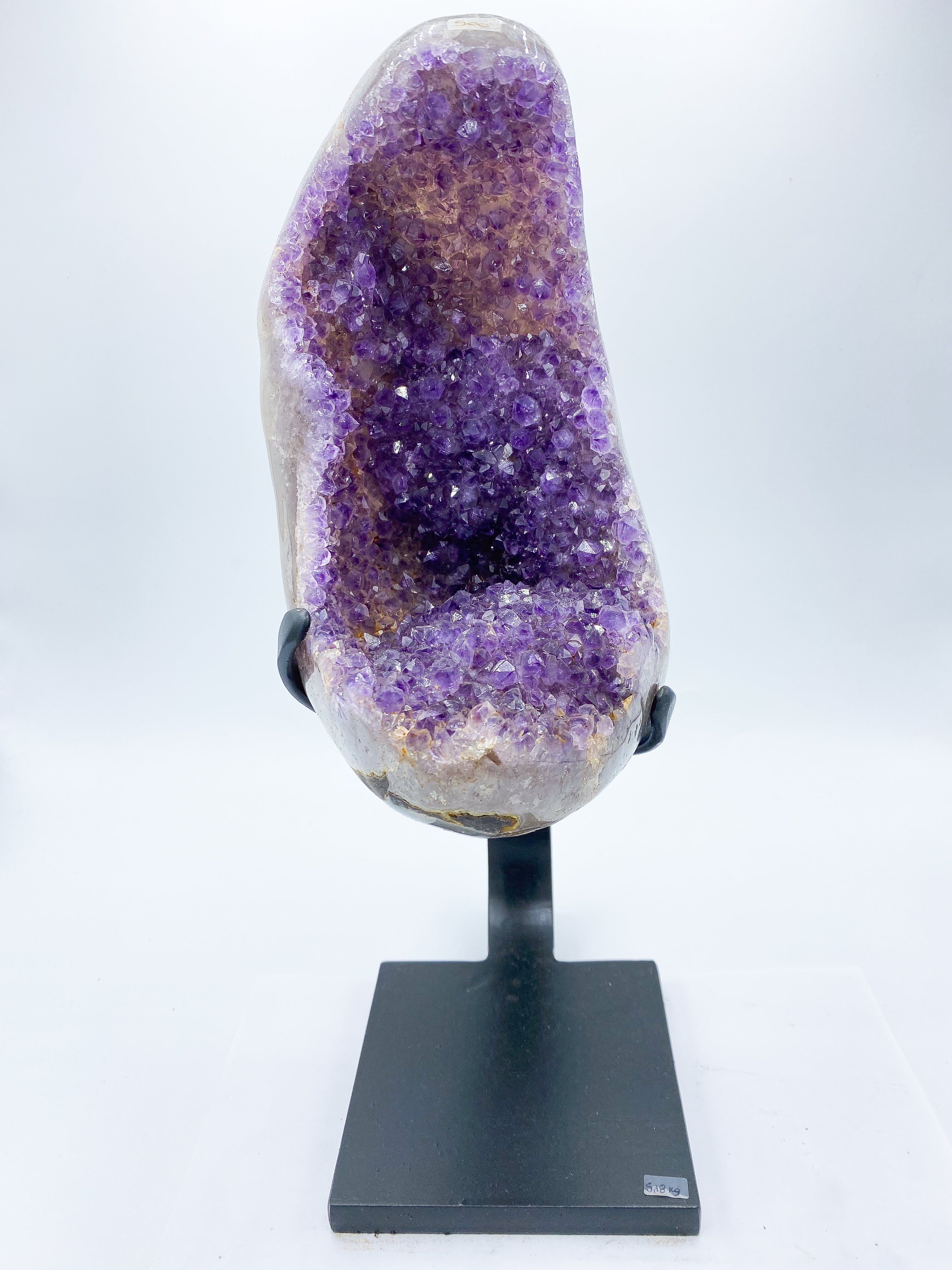 Amethyst Cluster On Display Stand #05