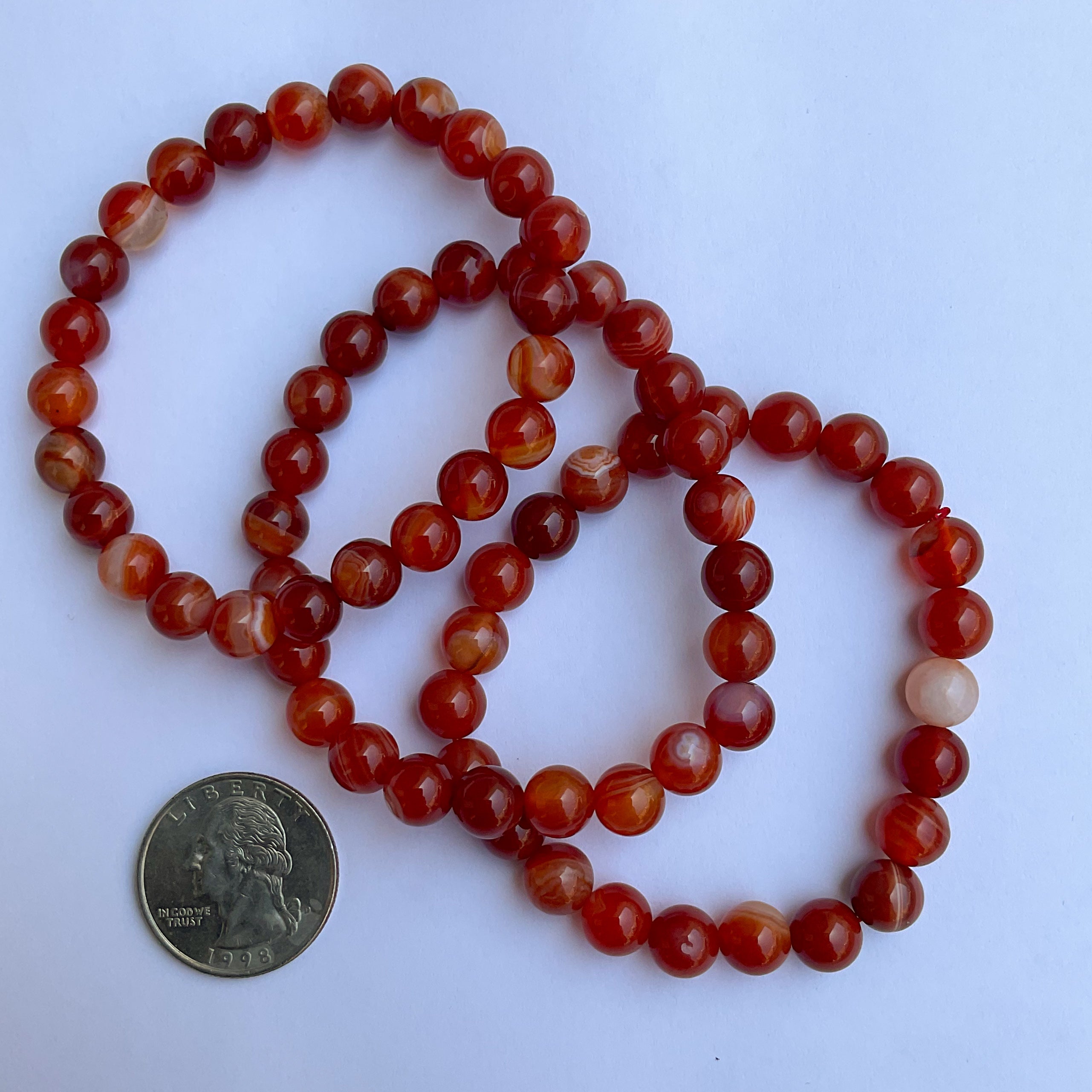 Wholesale crystal bracelets in carnelian