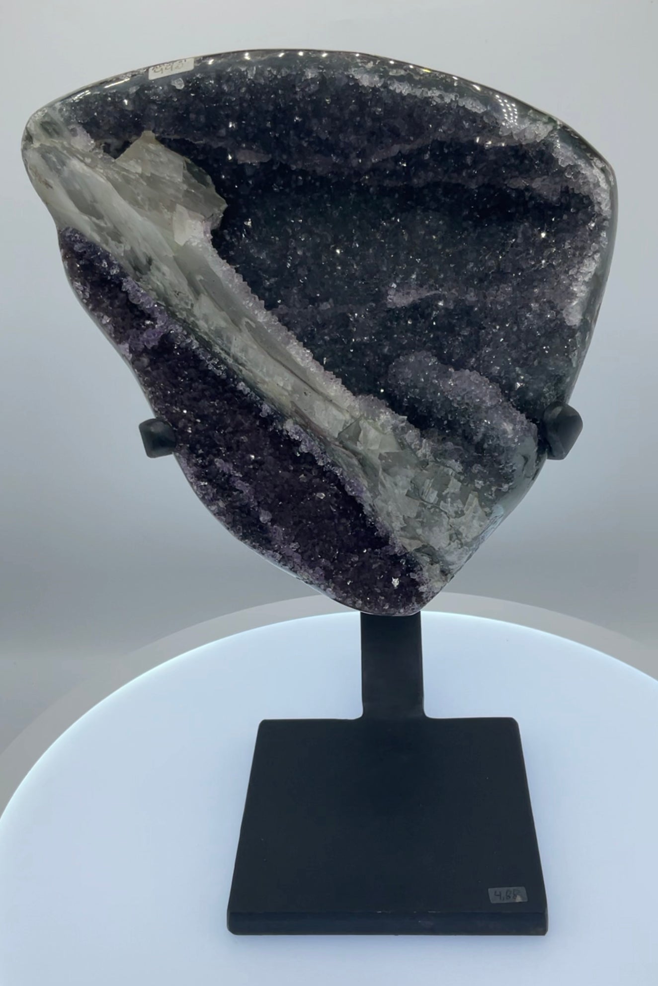 Amethyst Cluster On Display Stand #01