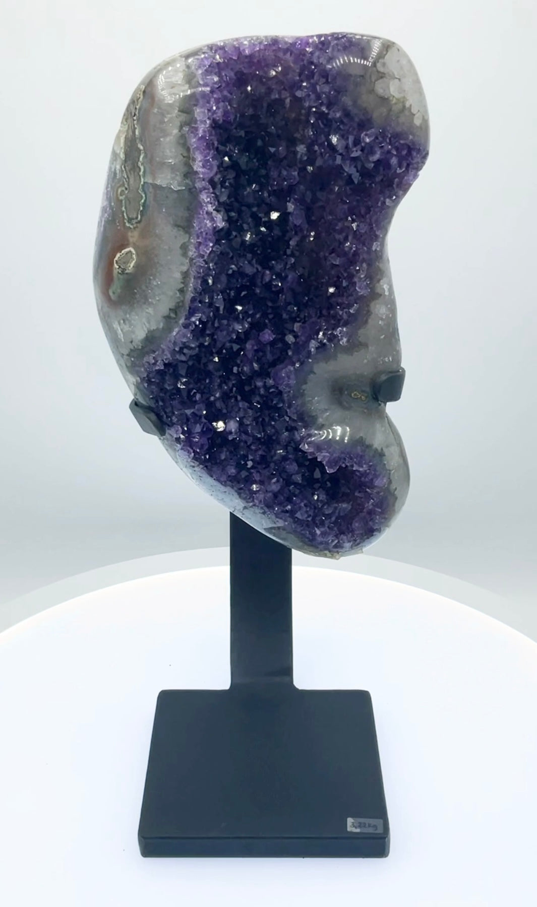 Amethyst Cluster On Display Stand #06