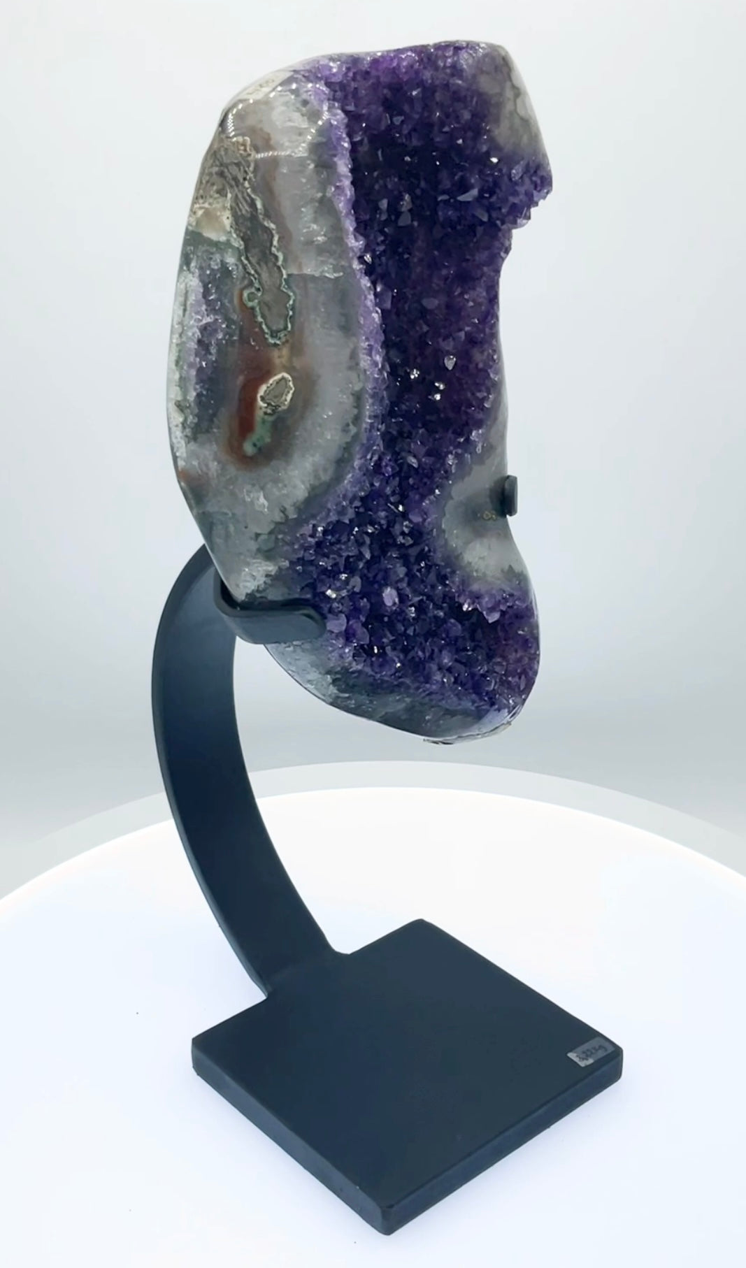 Amethyst Cluster On Display Stand #06
