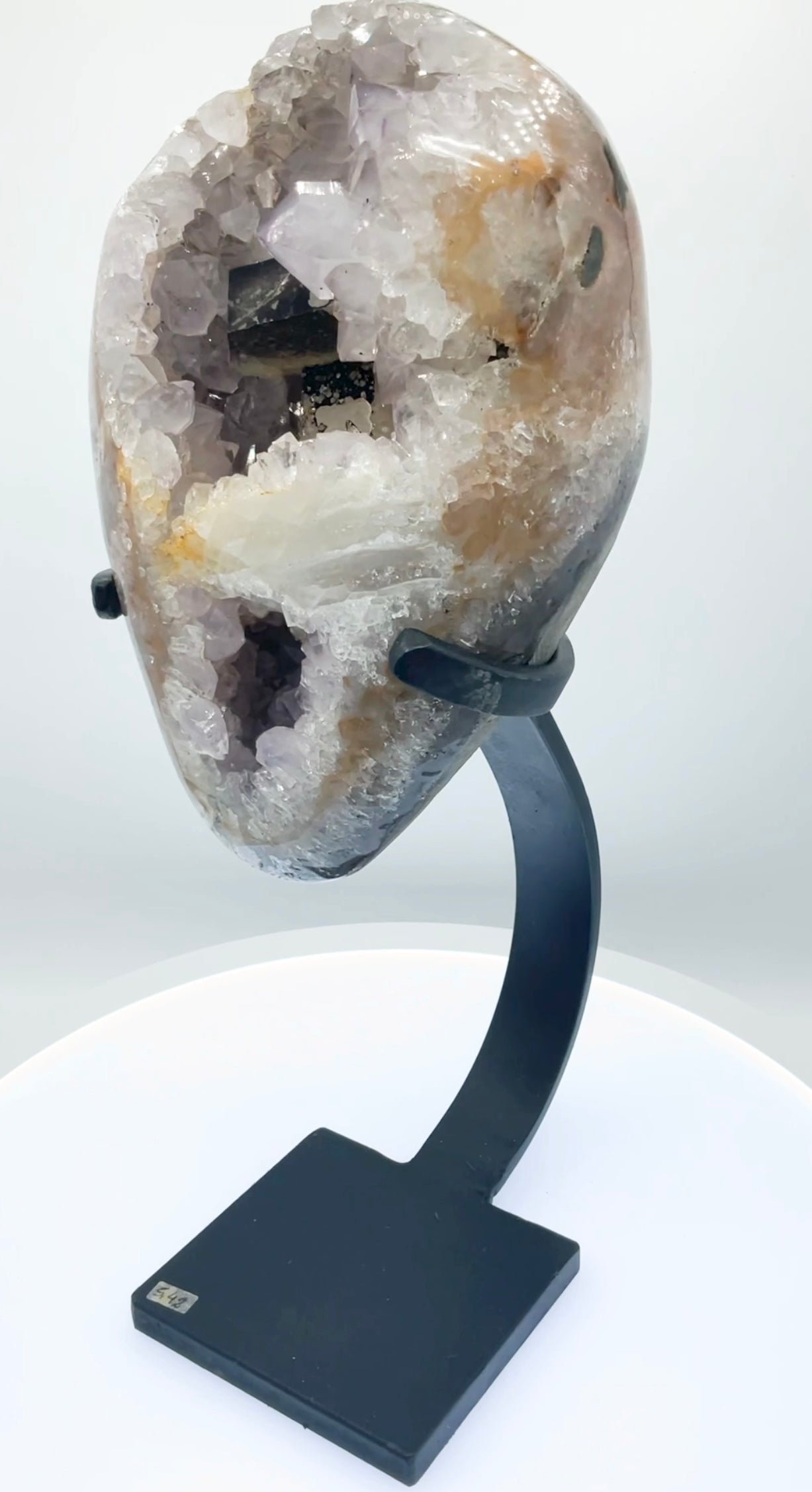 Amethyst Cluster On Display Stand #07