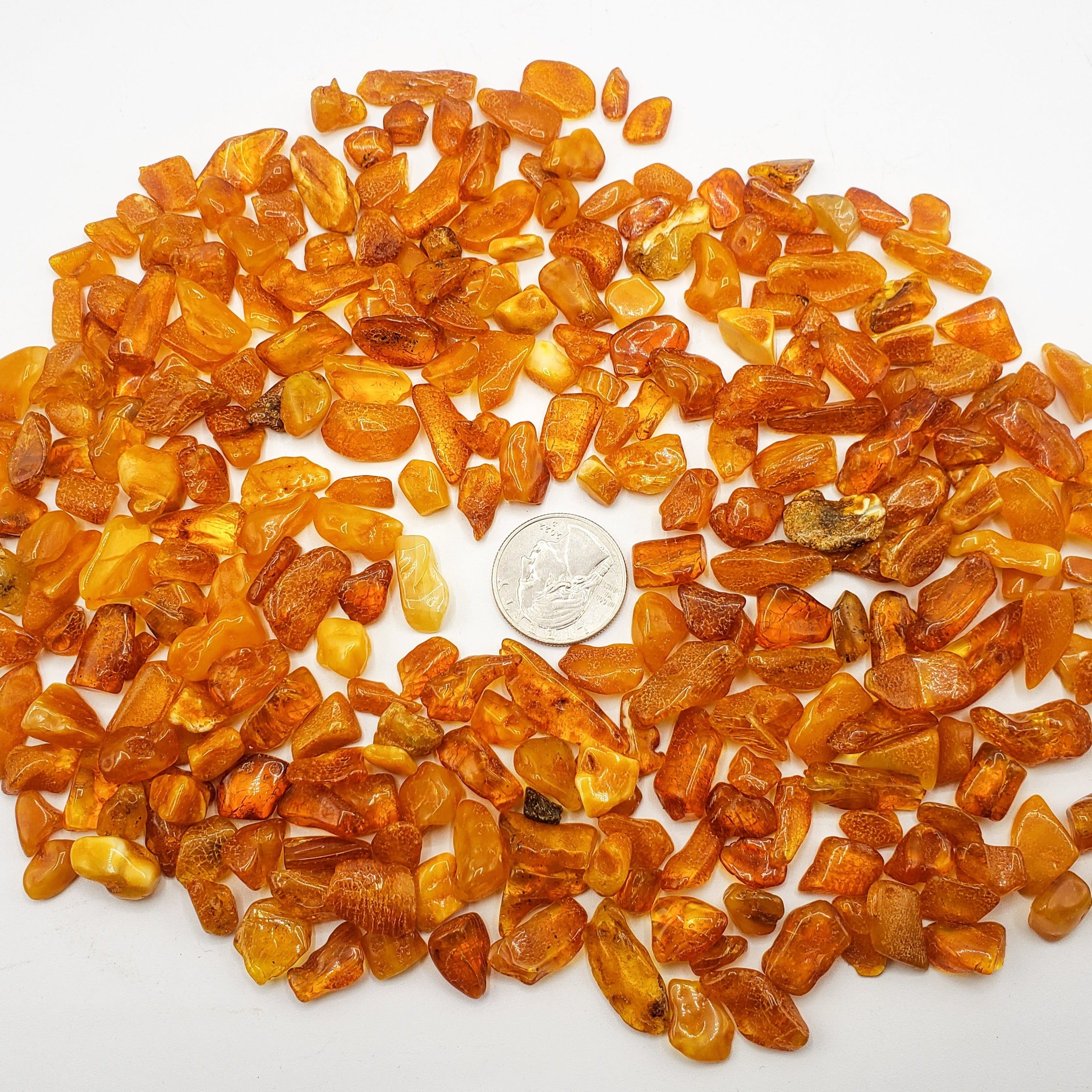Amber Tumbled Chips |  Wholesale