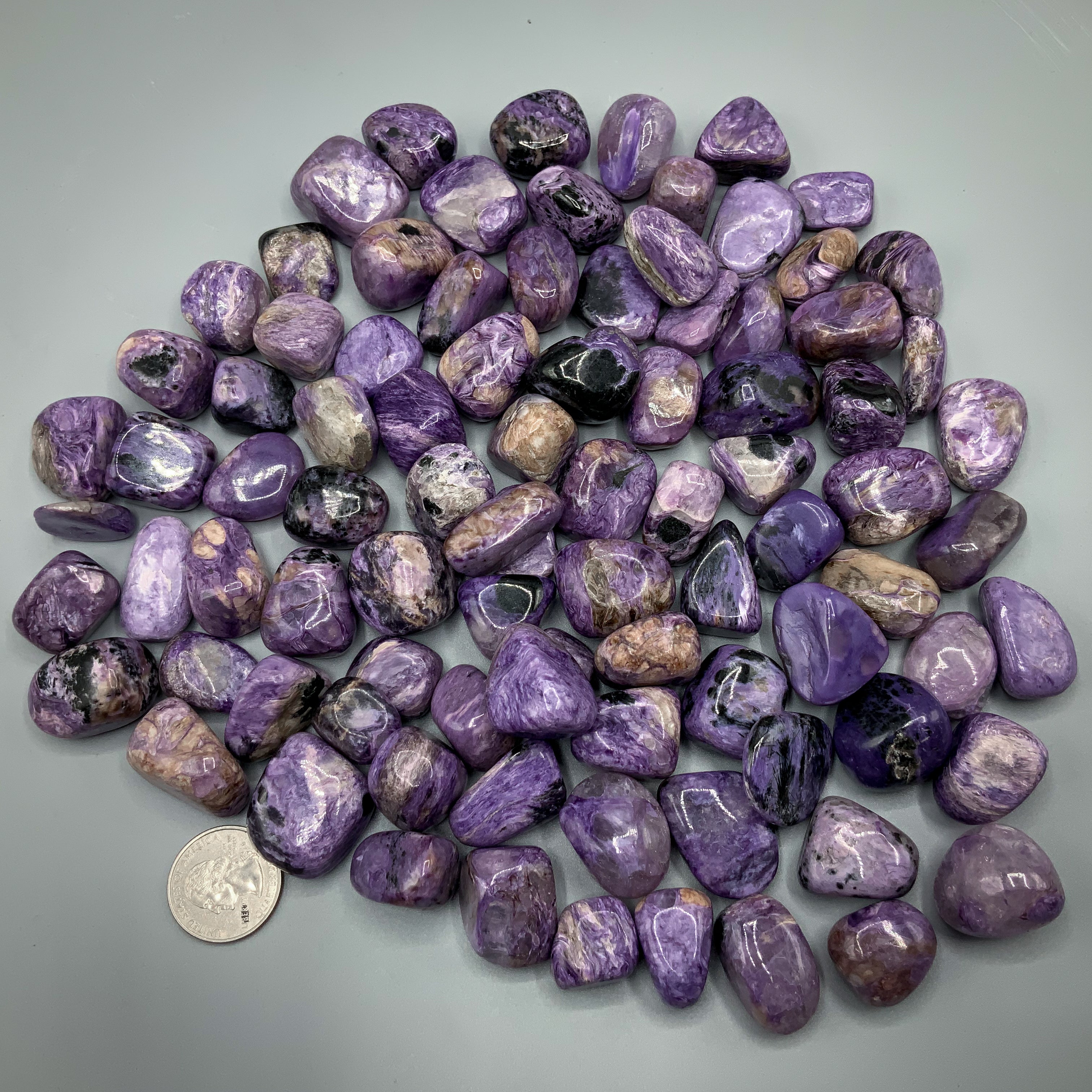 Charoite Tumbled Stones | Wholesale