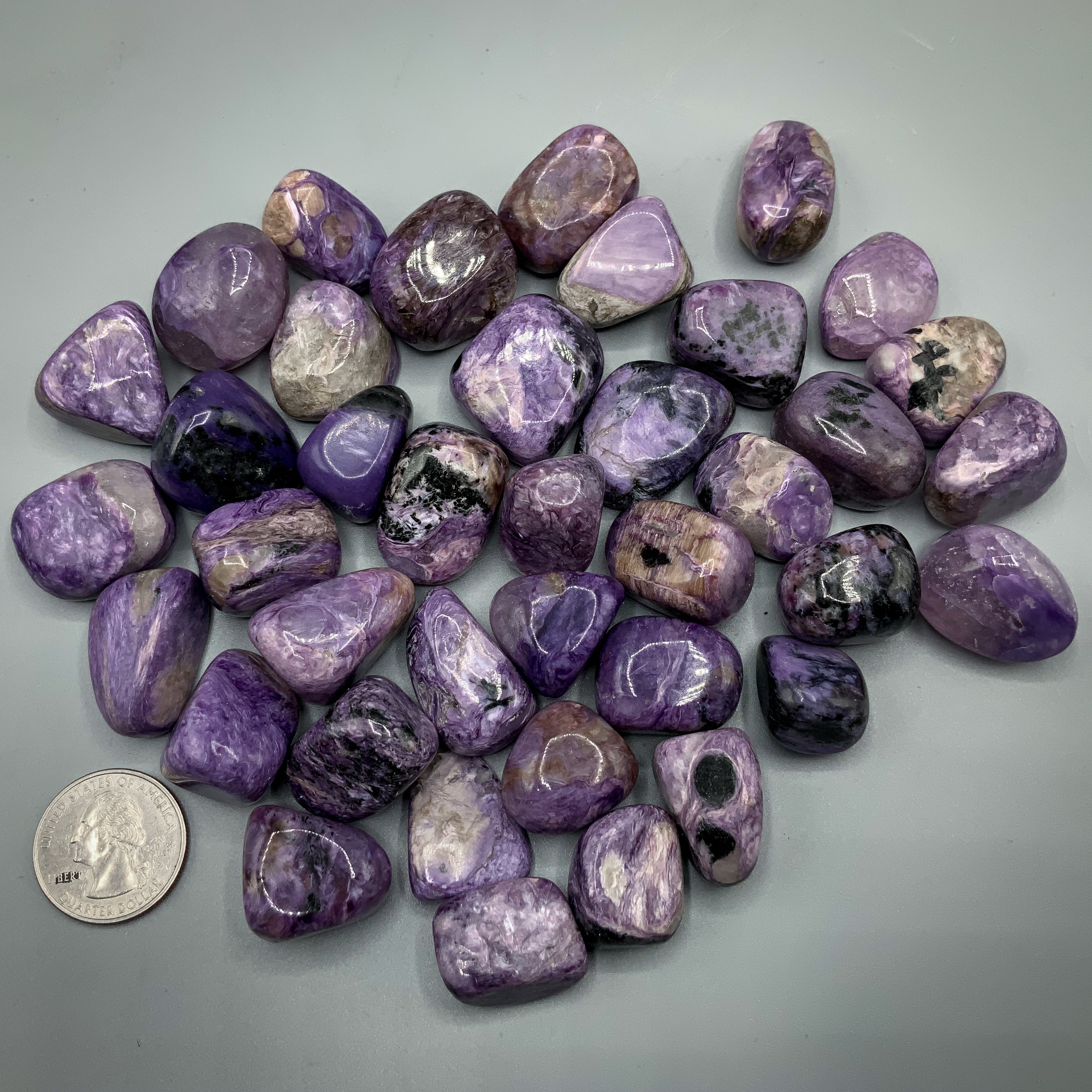 Charoite Tumbled Stones | Wholesale