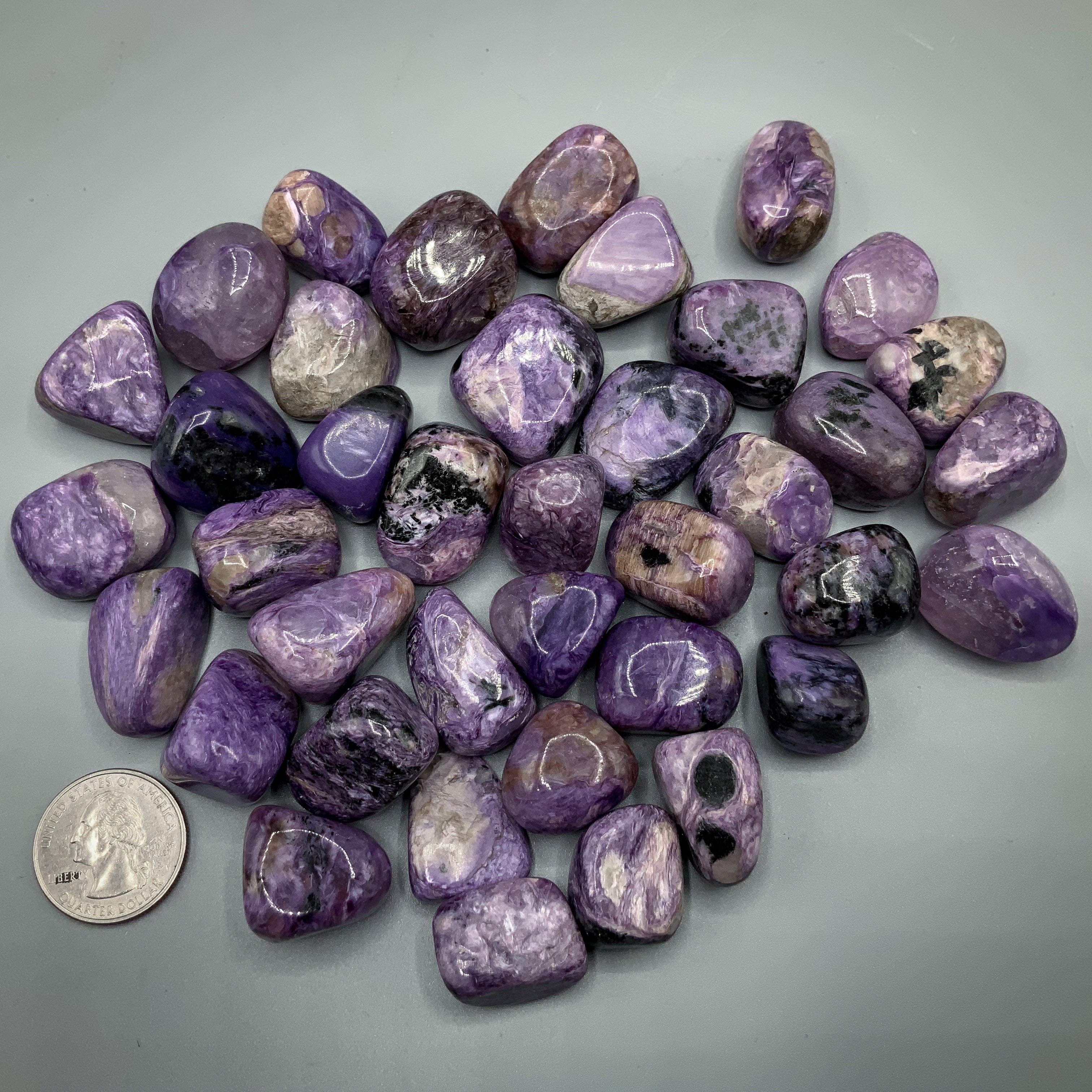 Charoite Tumbled Stones | Wholesale