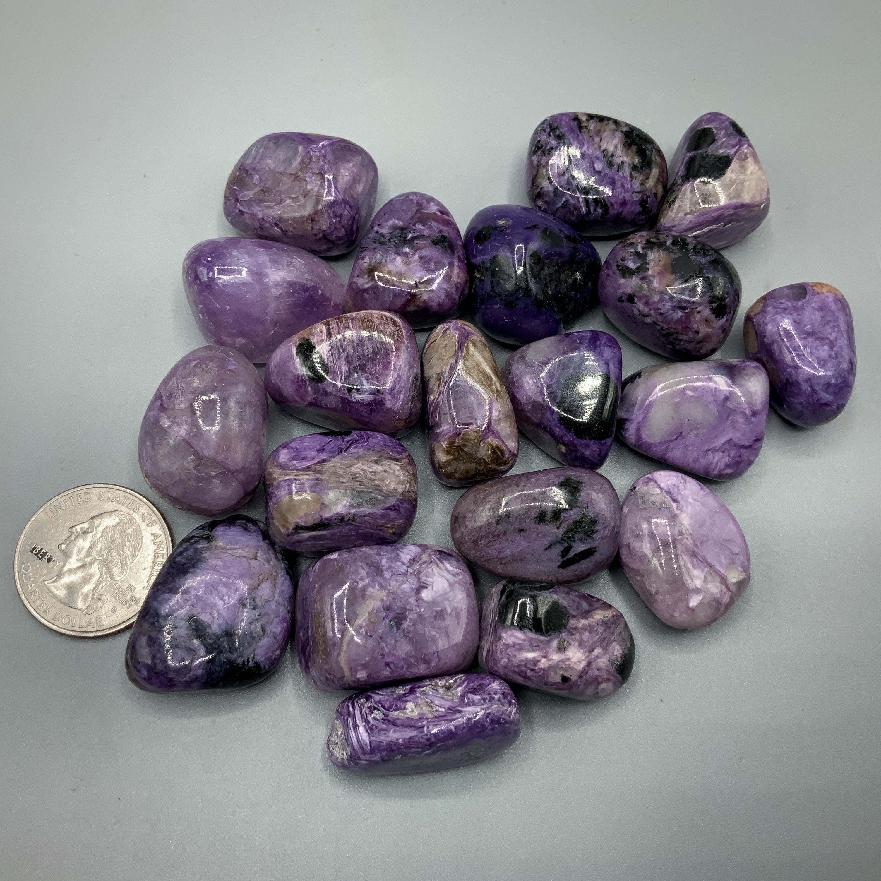 Charoite Tumbled Stones | Wholesale