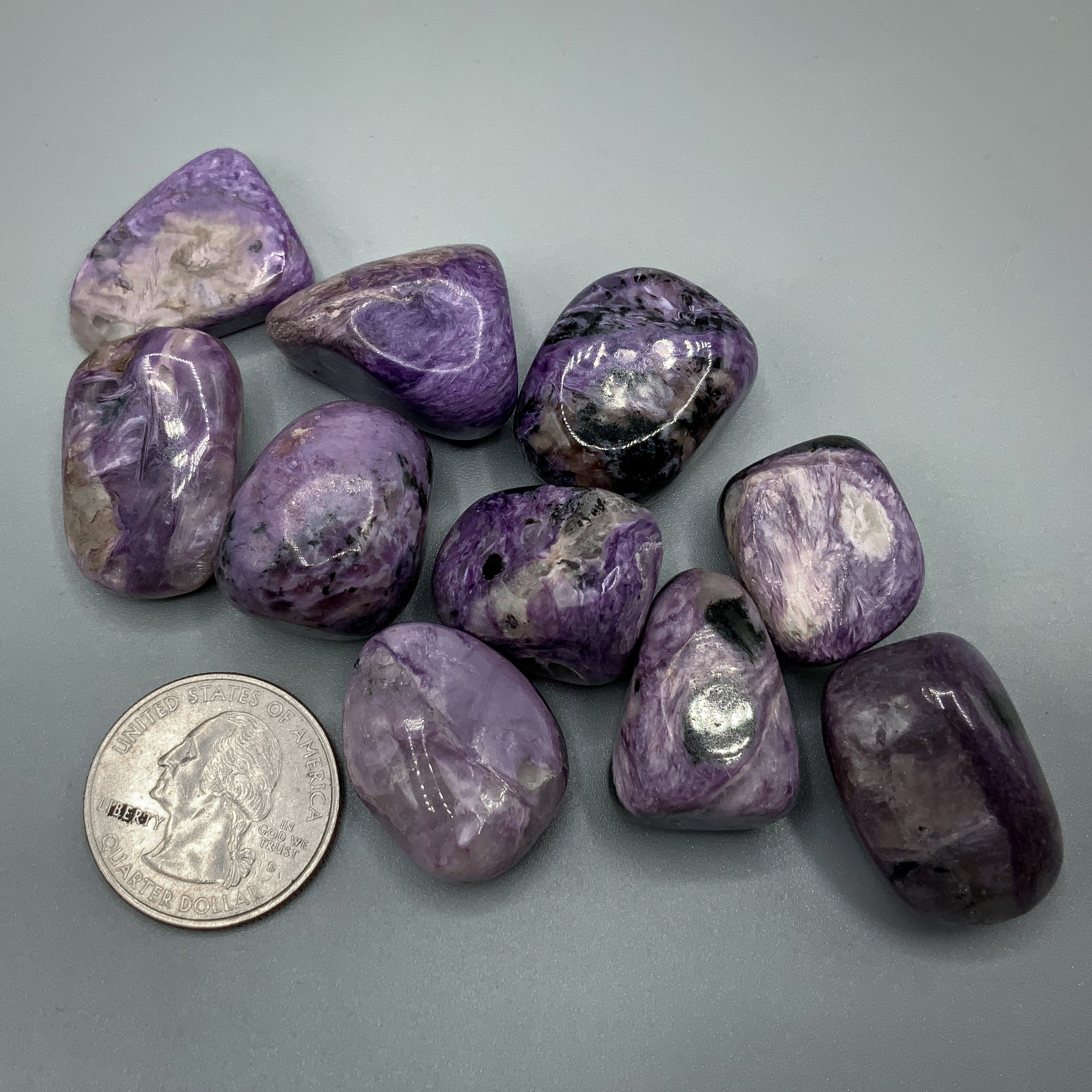 Charoite Tumbled Stones | Wholesale