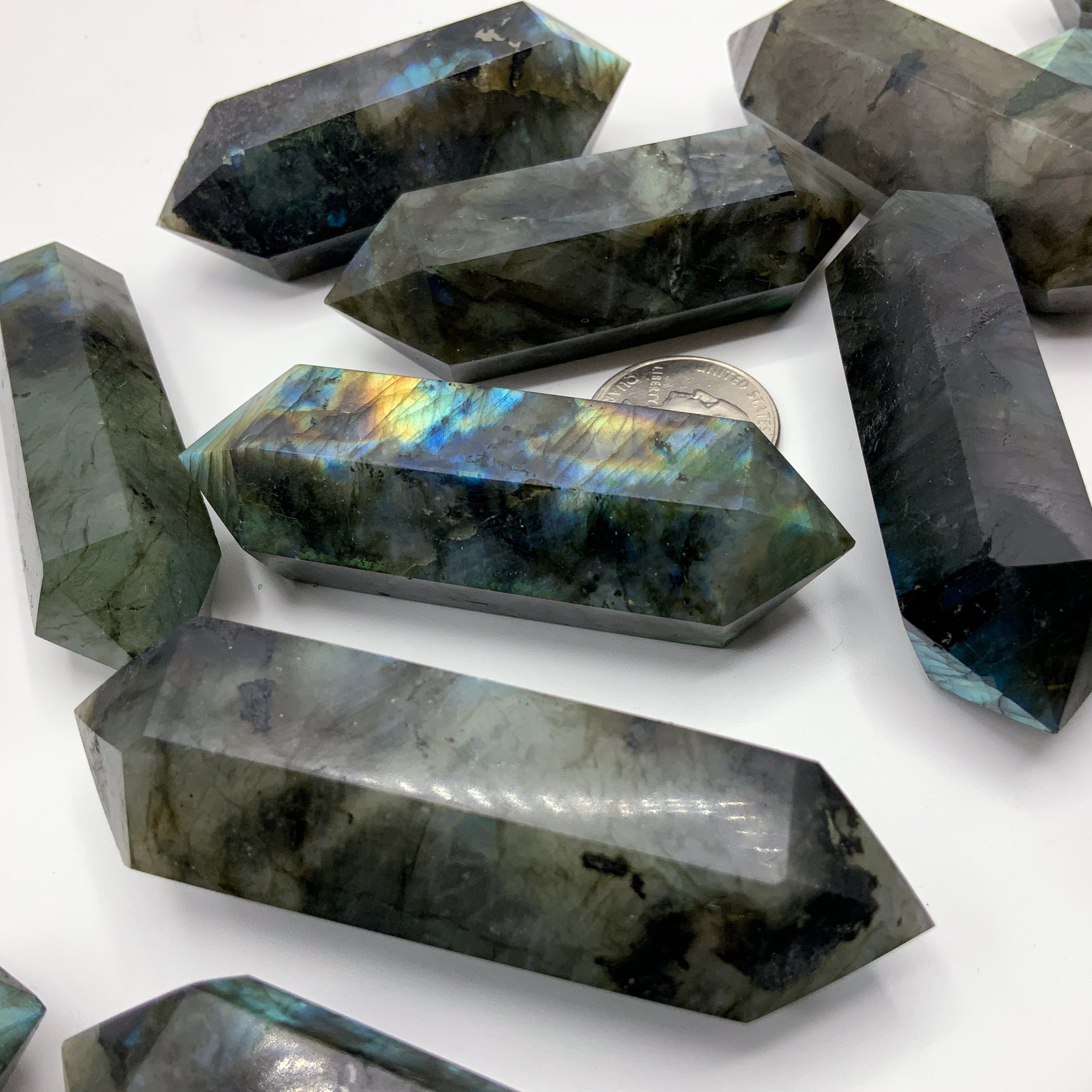 Labradorite Double Terminated Crystal | Wholesale