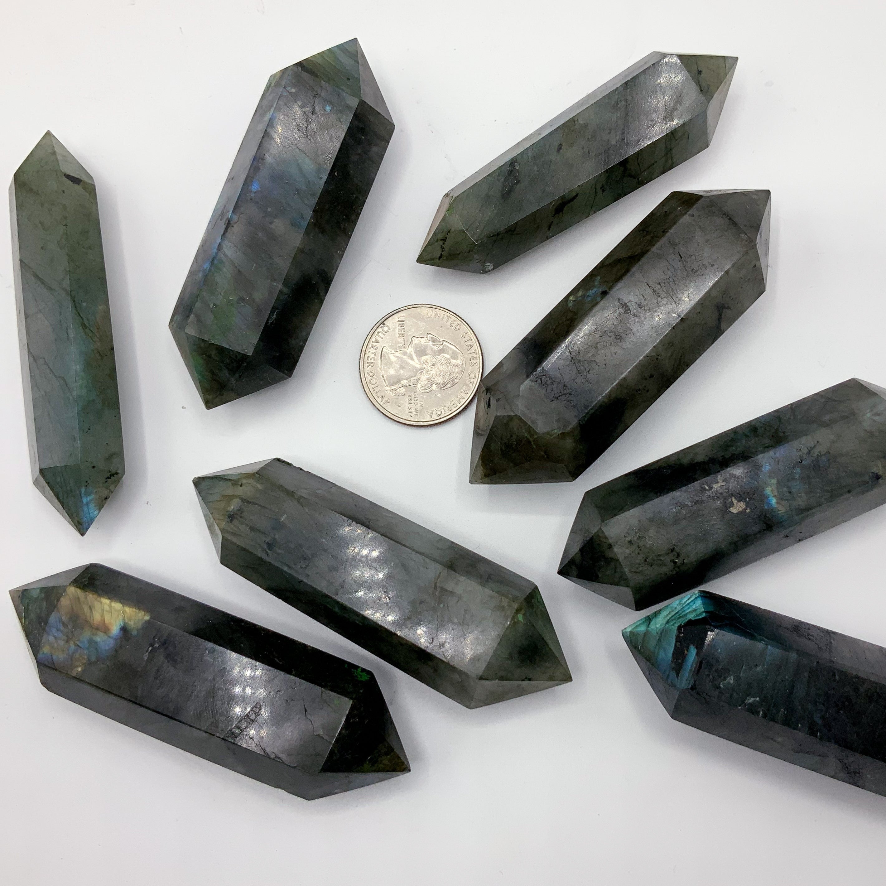 Labradorite Double Terminated Crystal | Wholesale