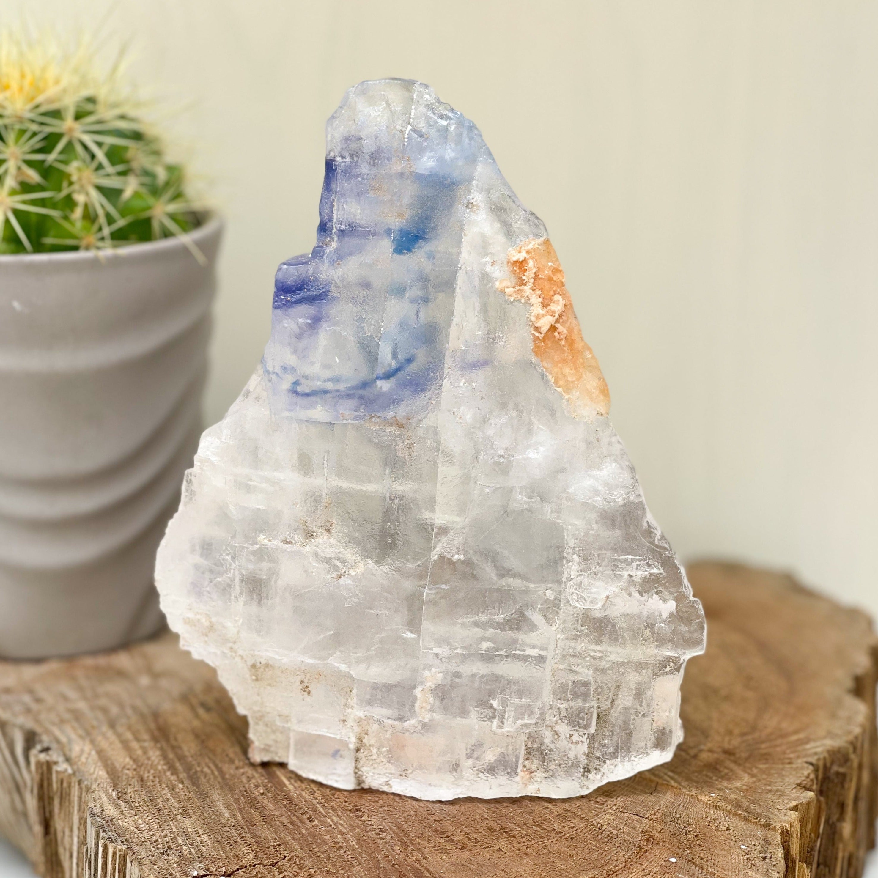 Blue Halite Authentic Raw Mineral Specimen - A