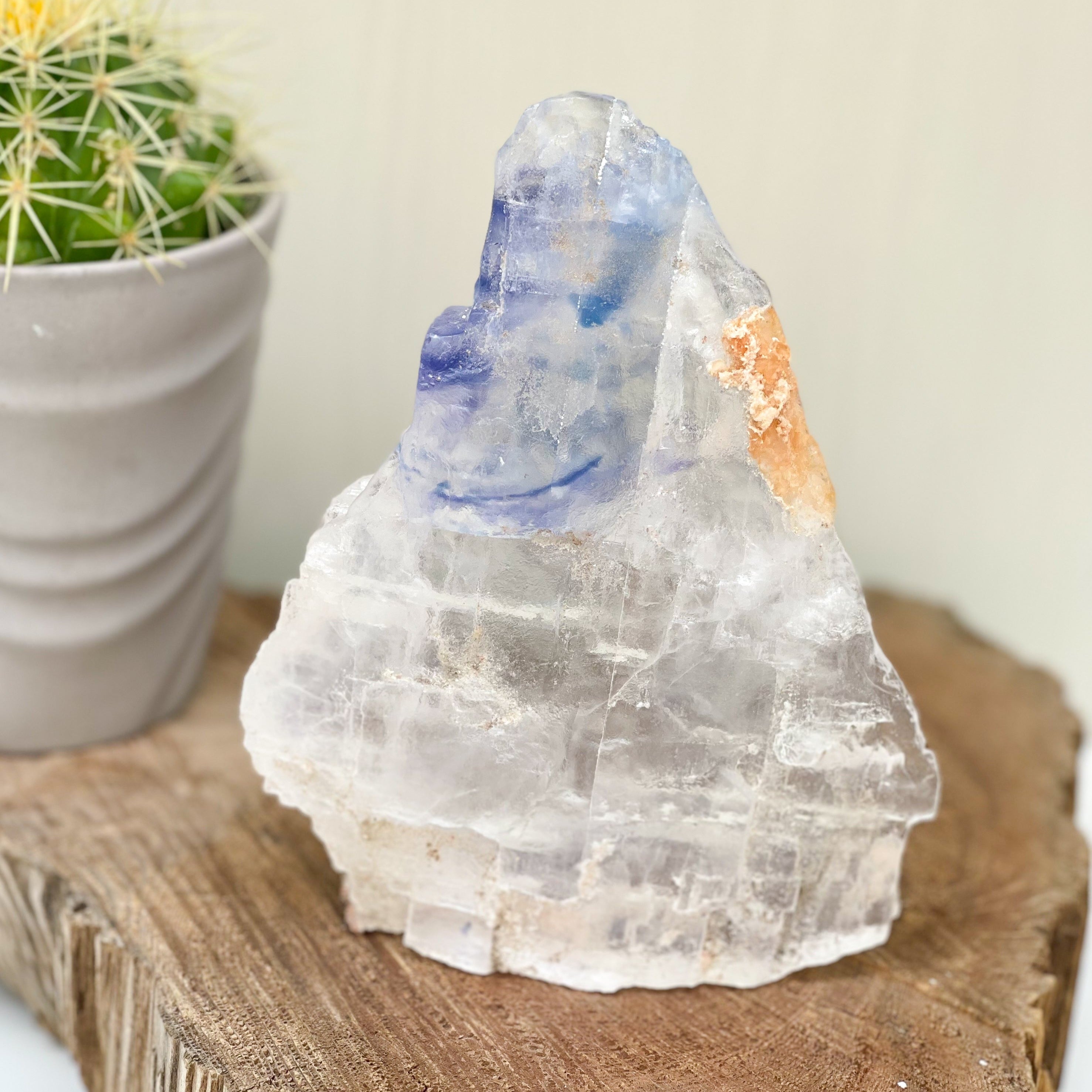 Blue Halite Authentic Raw Mineral Specimen - A