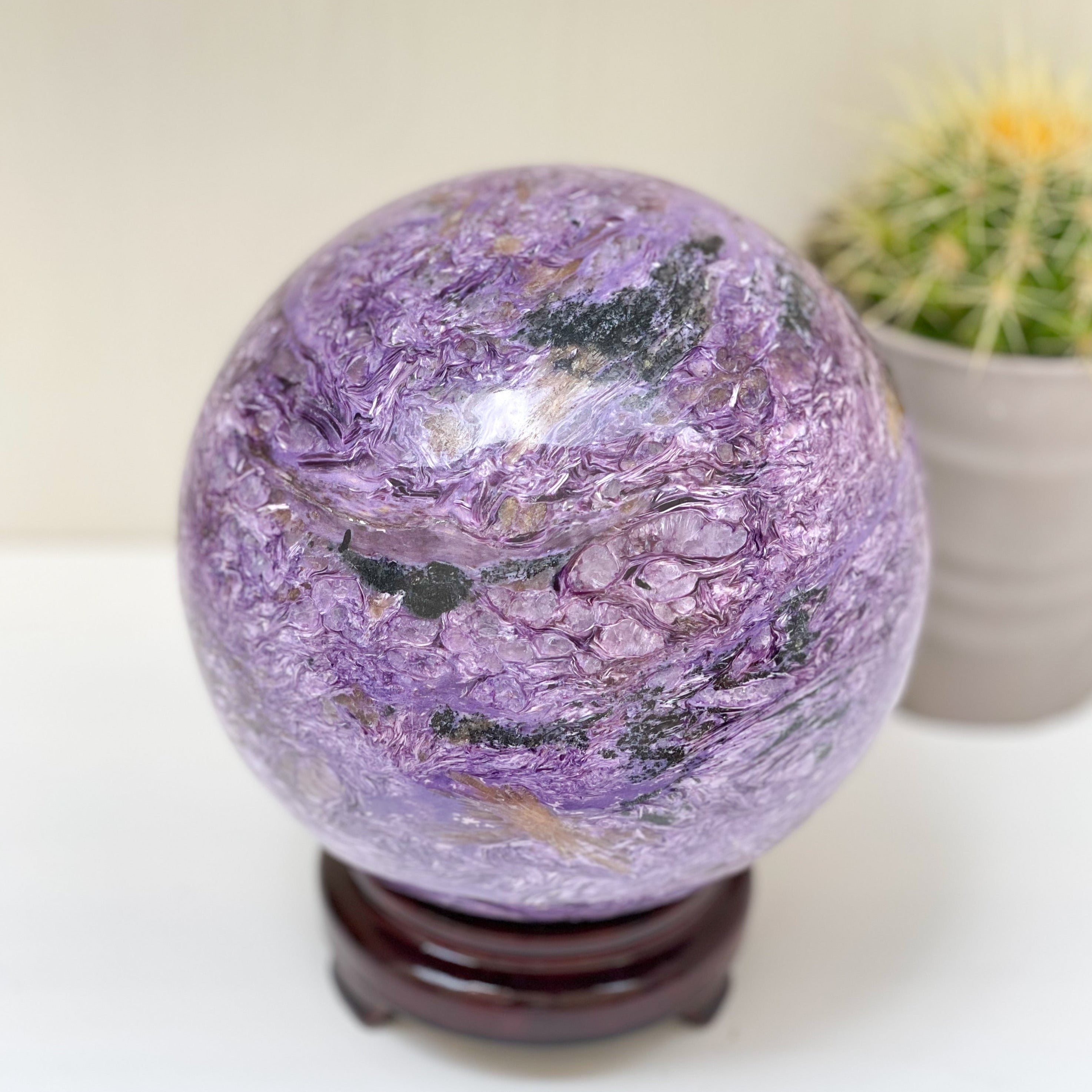 Charoite Stone Sphere