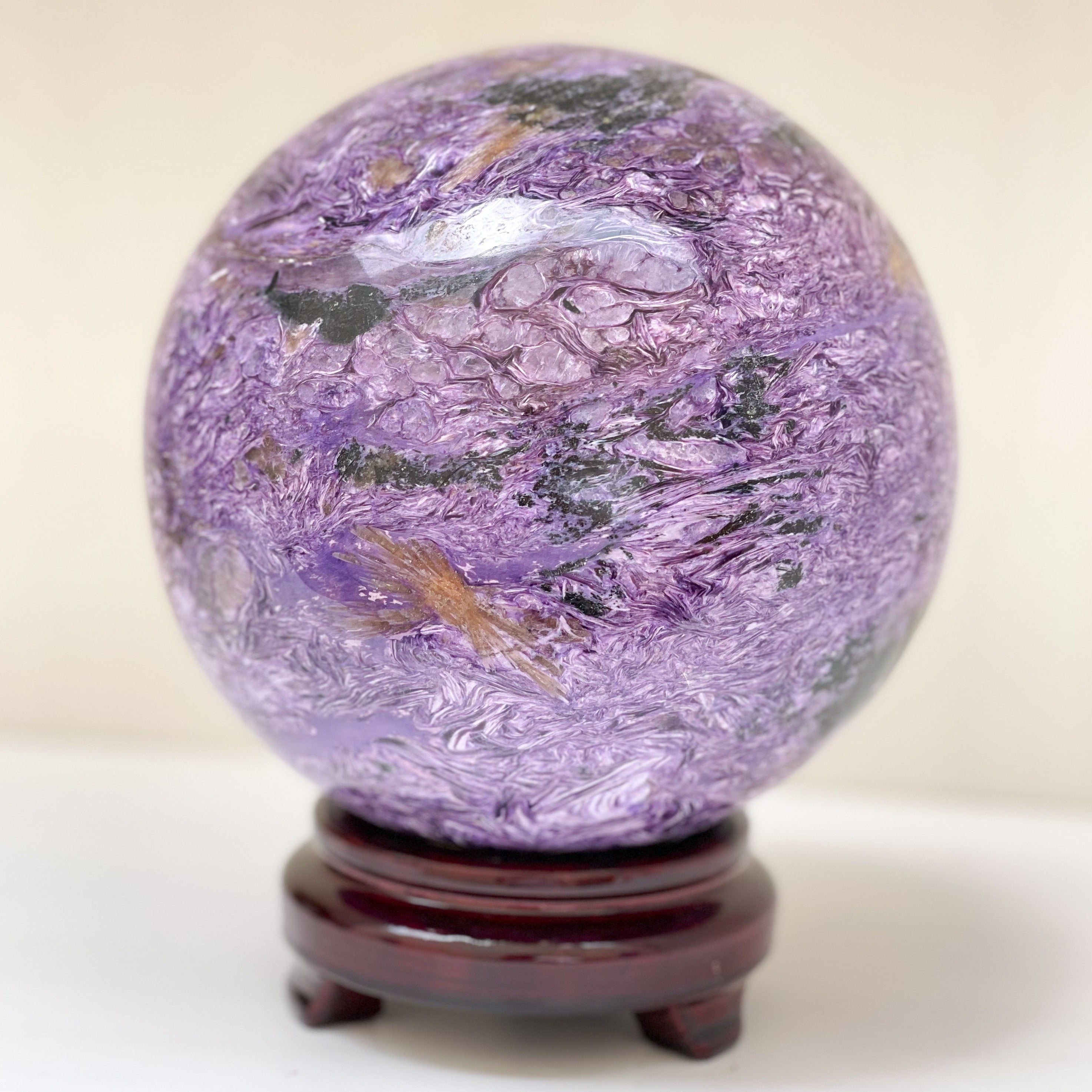 Charoite Stone Sphere