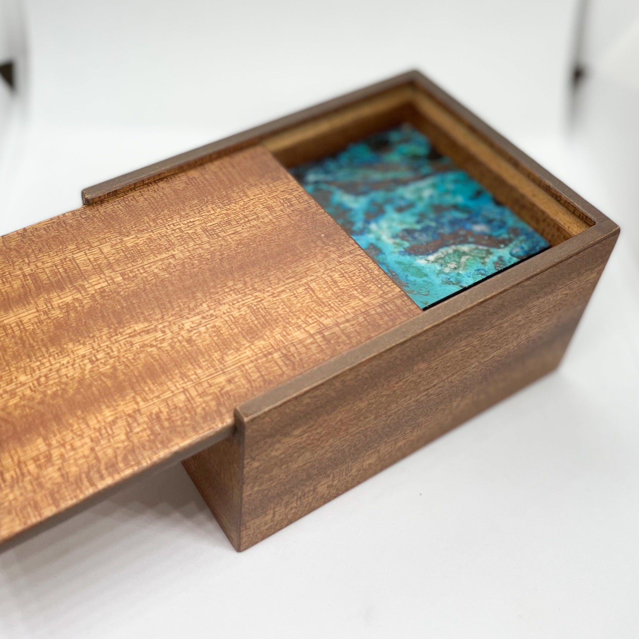Chrysocolla Stone Box - Rare | Home Decor