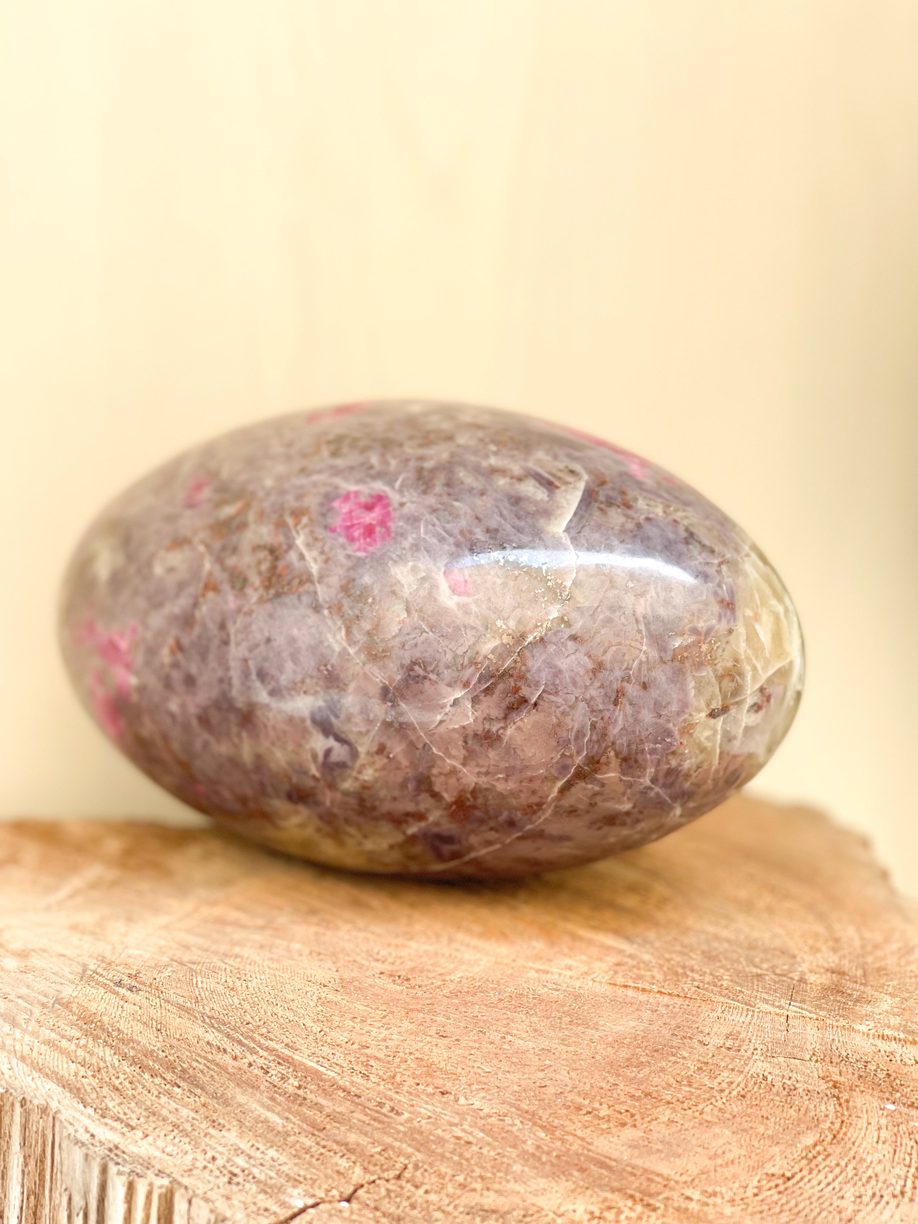 Ruby In Cordierite Egg