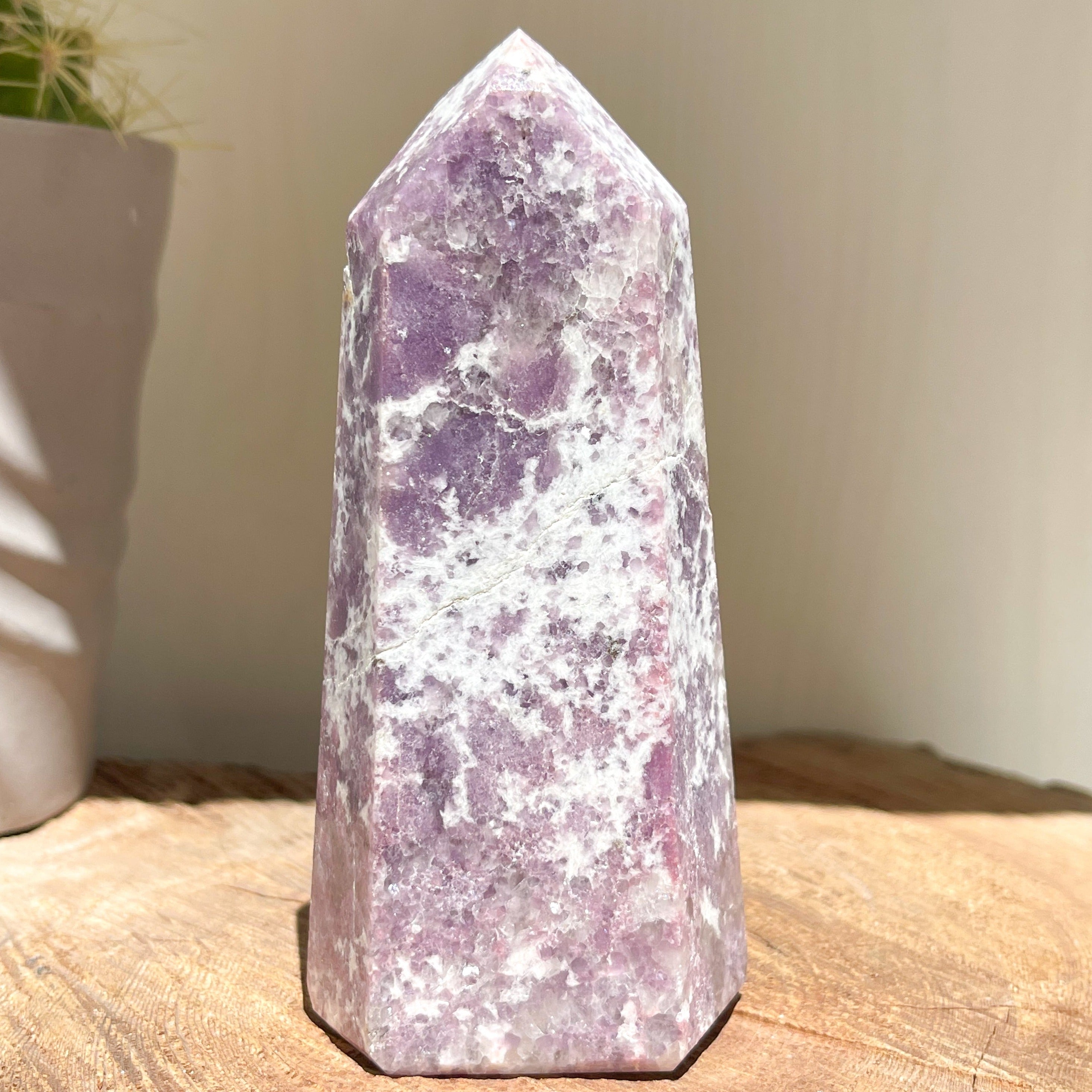Lepidolite Crystal Tower Point | C