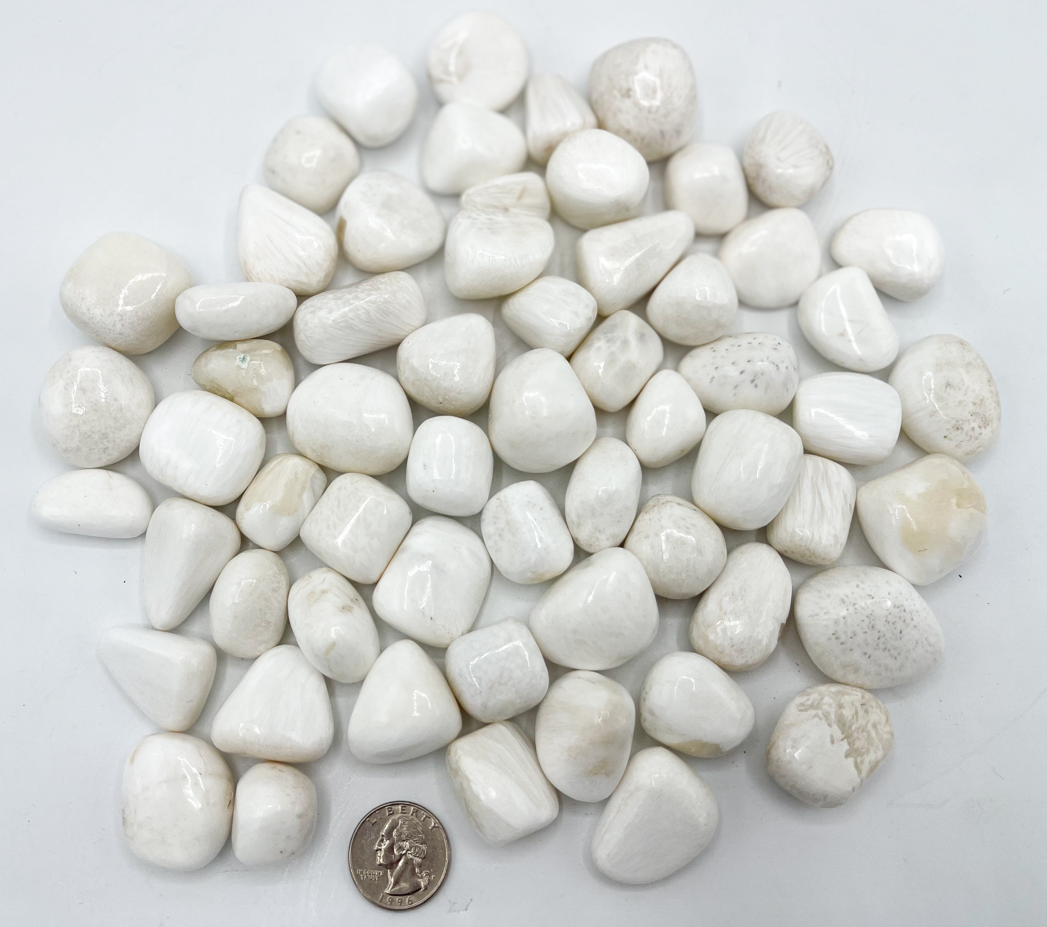 Scolecite Tumbled Stones | Wholesale