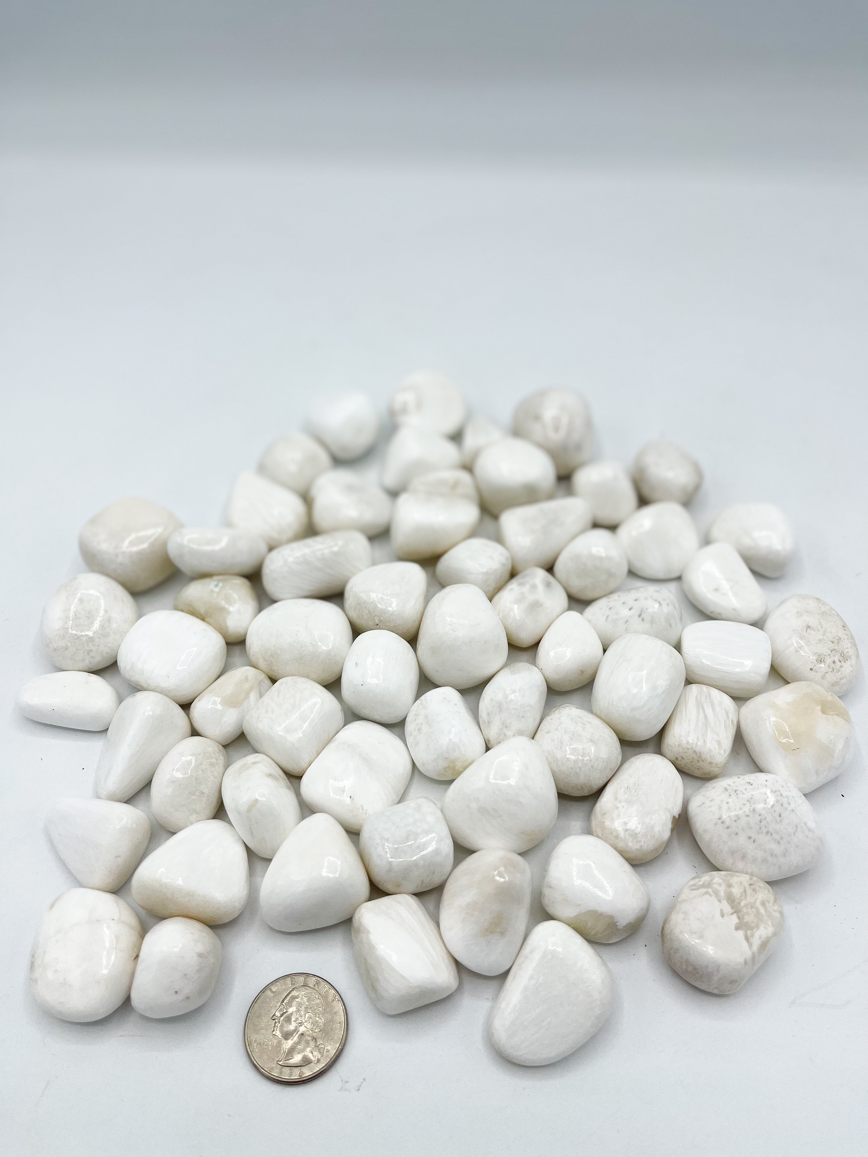 Scolecite Tumbled Stones | Wholesale