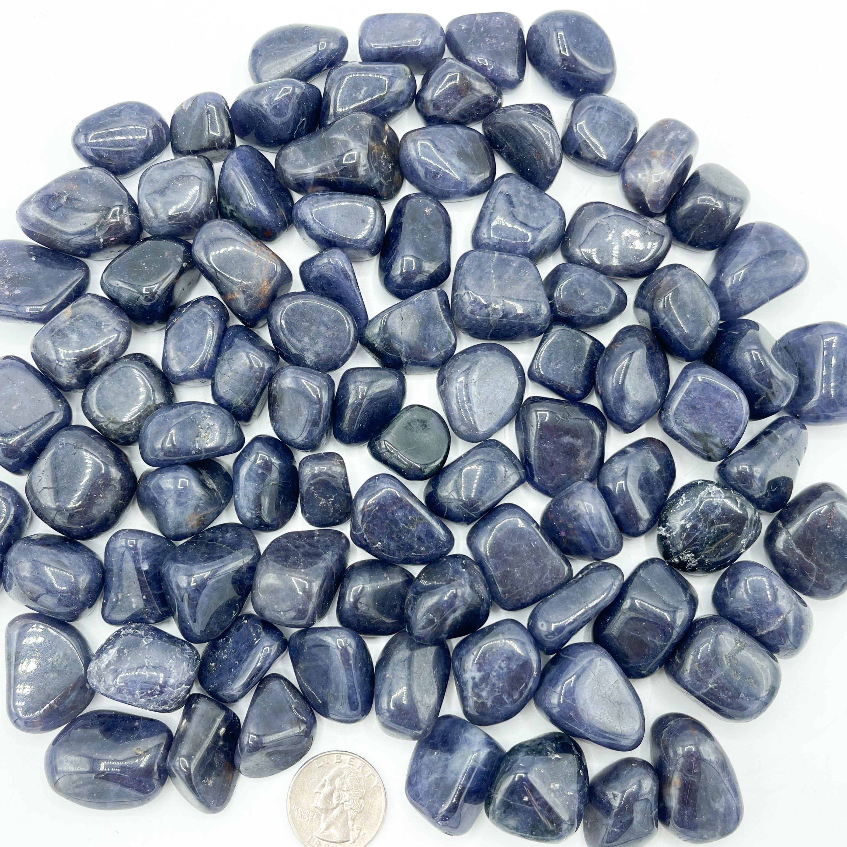 Iolite Tumbled Stones | Wholesale