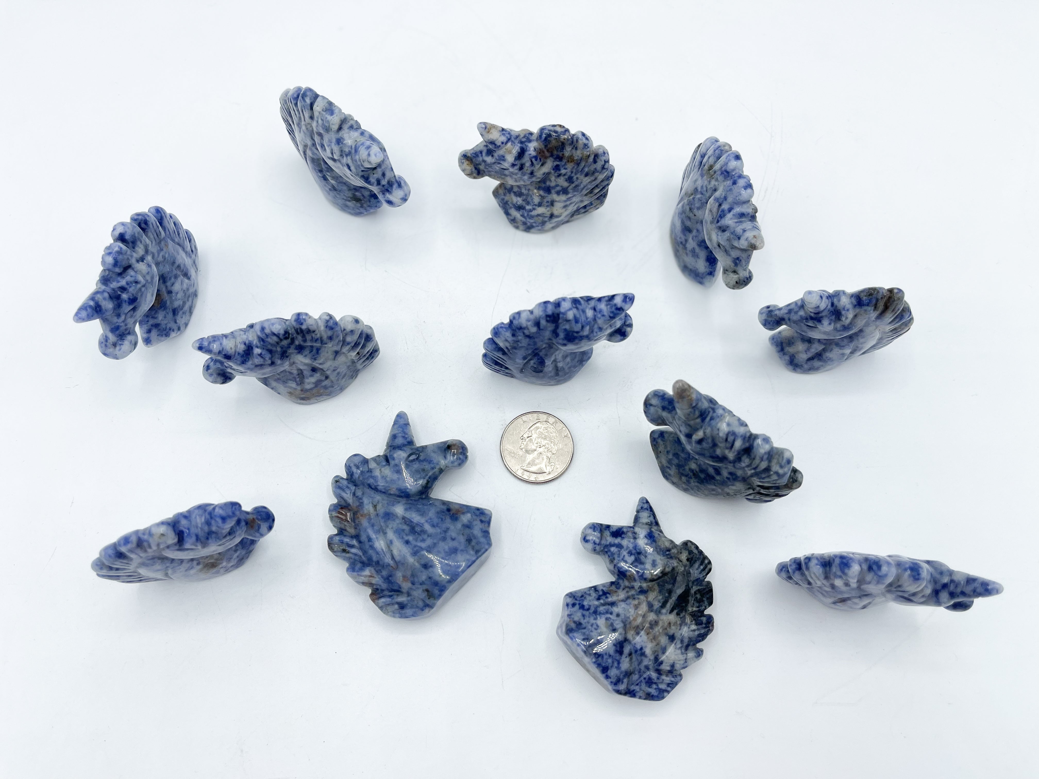Sodalite Unicorn Carvings | Wholesale