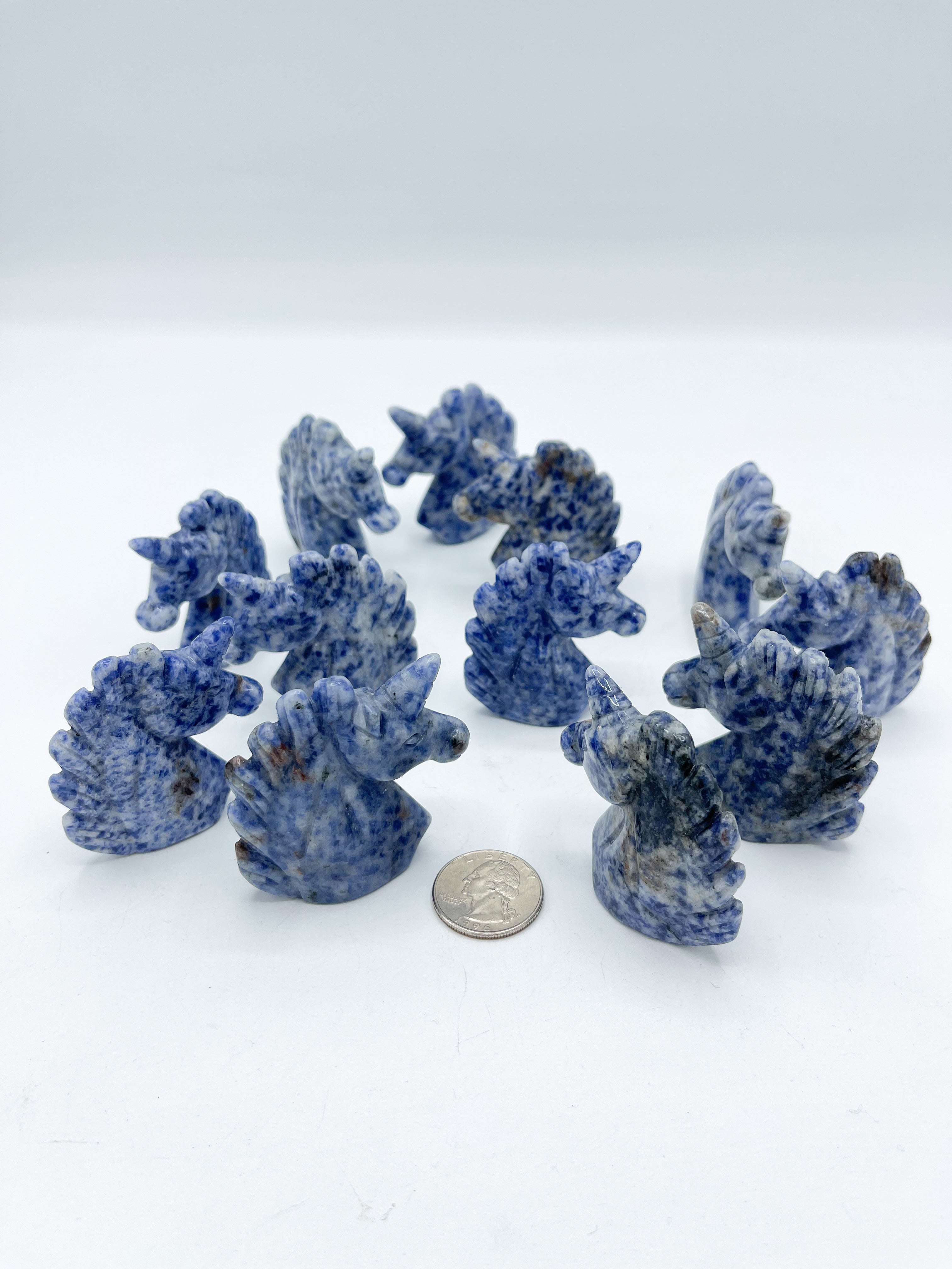 Sodalite Unicorn Carvings | Wholesale