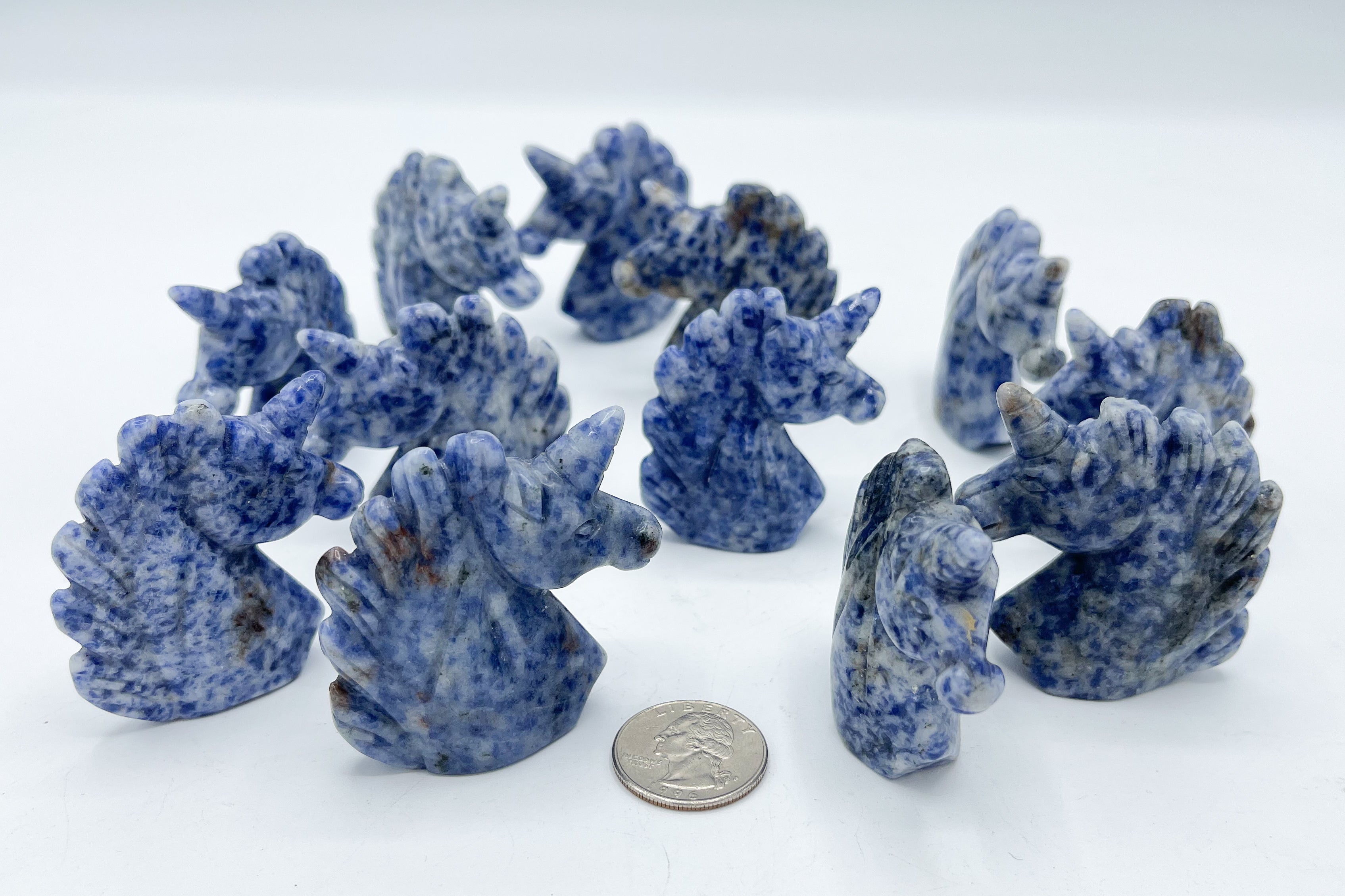 Sodalite Unicorn Carvings | Wholesale