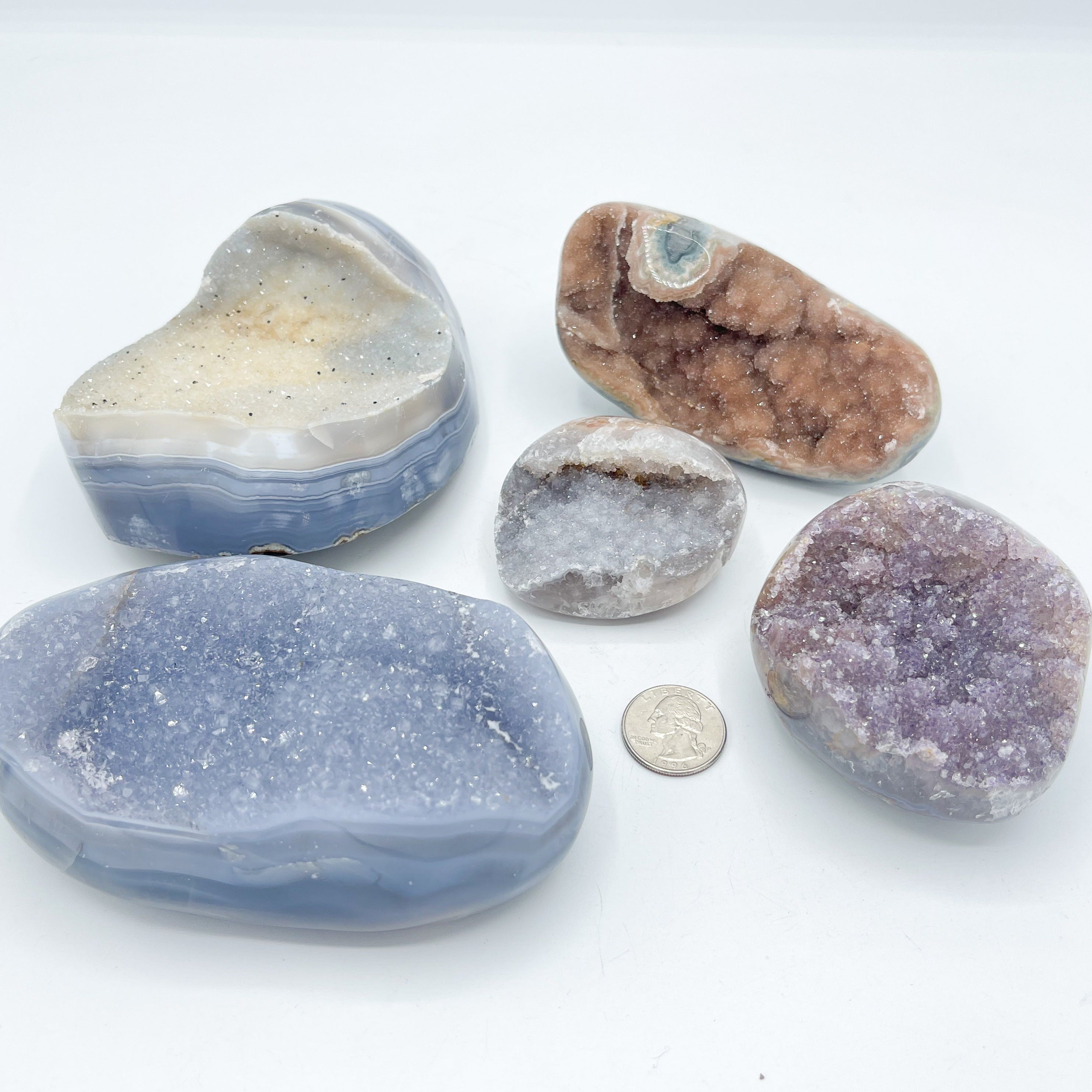 Quartz Crystal Geodes |  Wholesale | 2kg (4.4lb) Bulk Lot - D