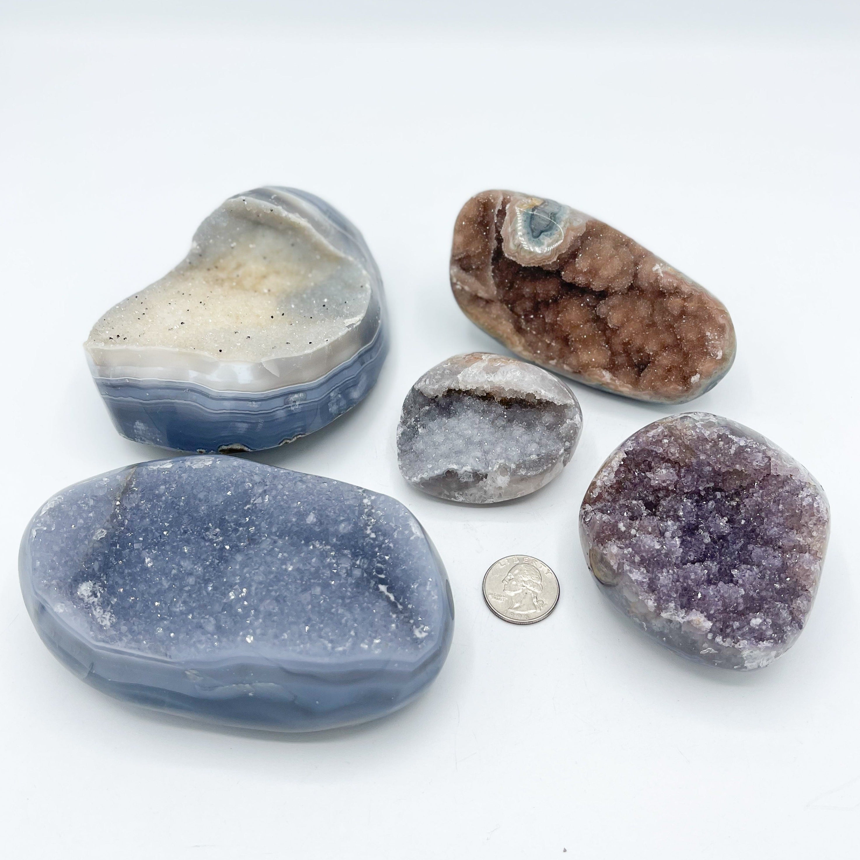 Quartz Crystal Geodes |  Wholesale | 2kg (4.4lb) Bulk Lot - D