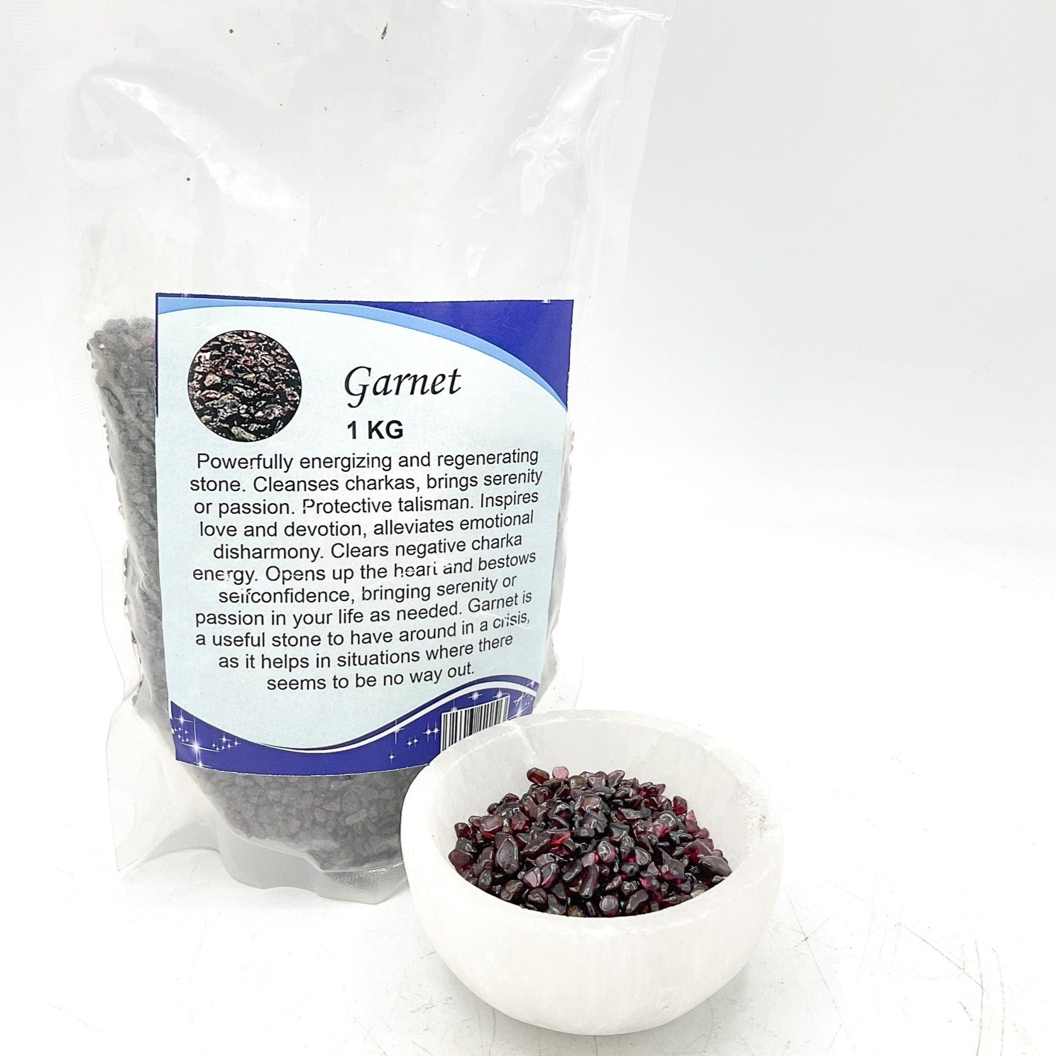 Garnet Crystal Healing Chips Decor Bag Bulk
