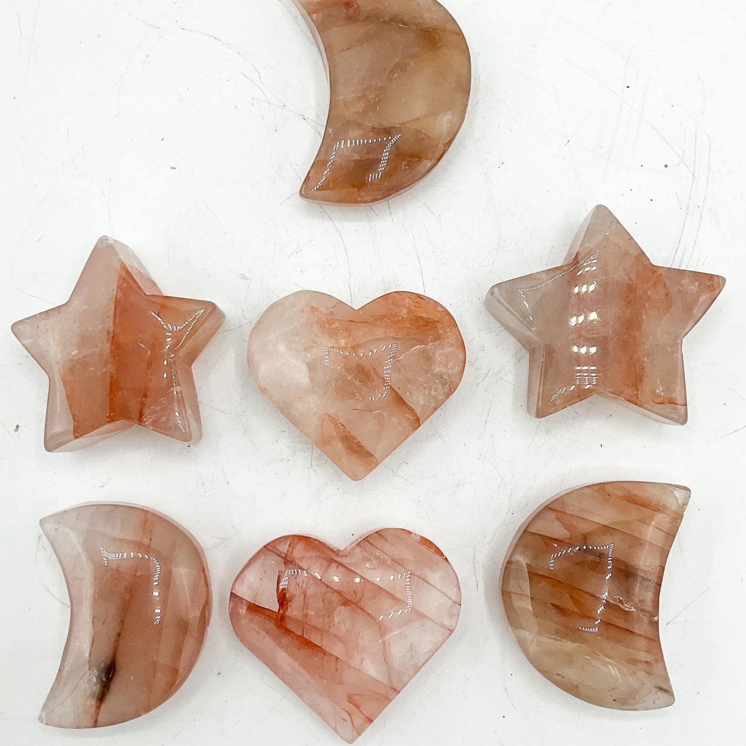 Red Quartz Crystal Mixed Carvings | Wholesale