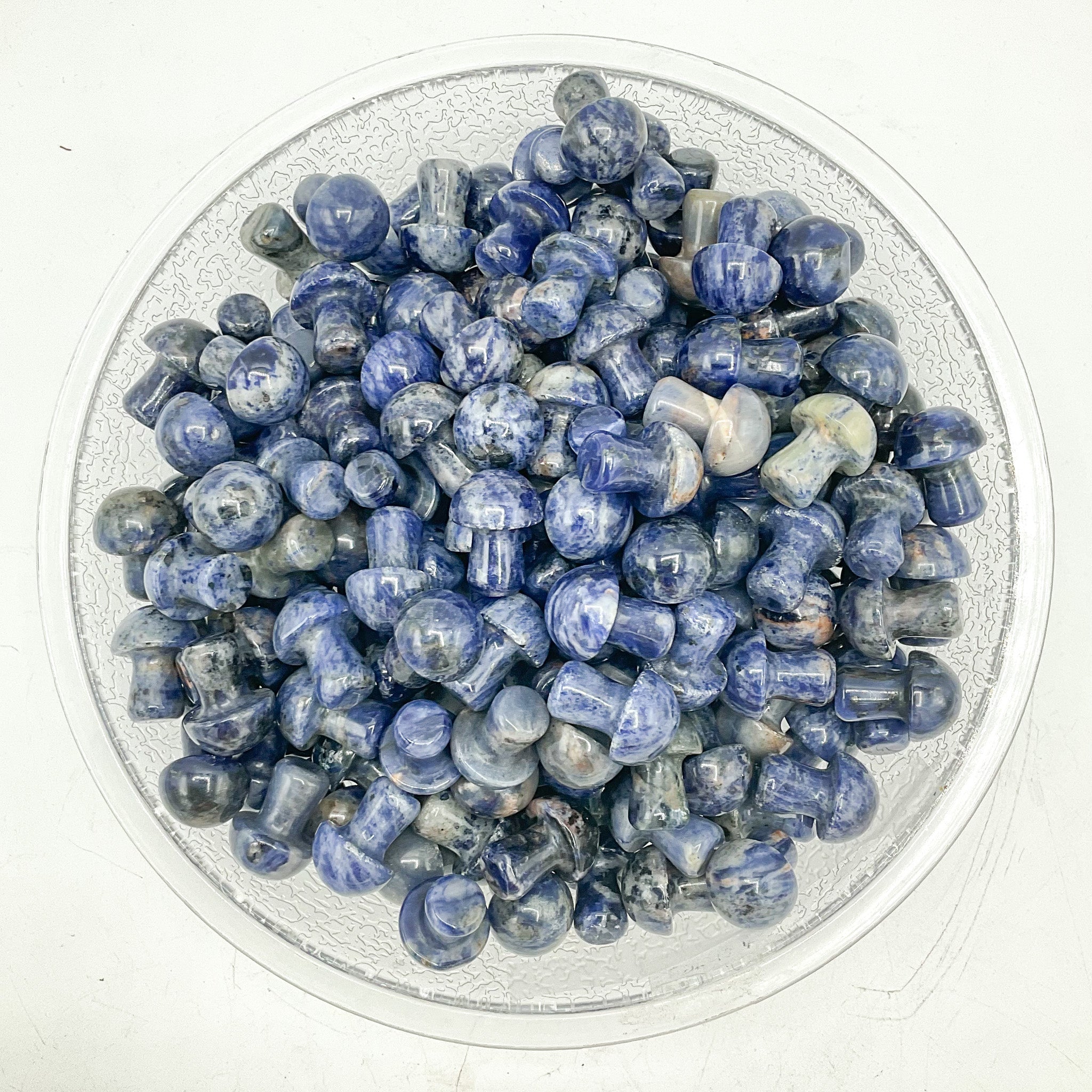 Sodalite Mini Mushroom Carvings | Wholesale