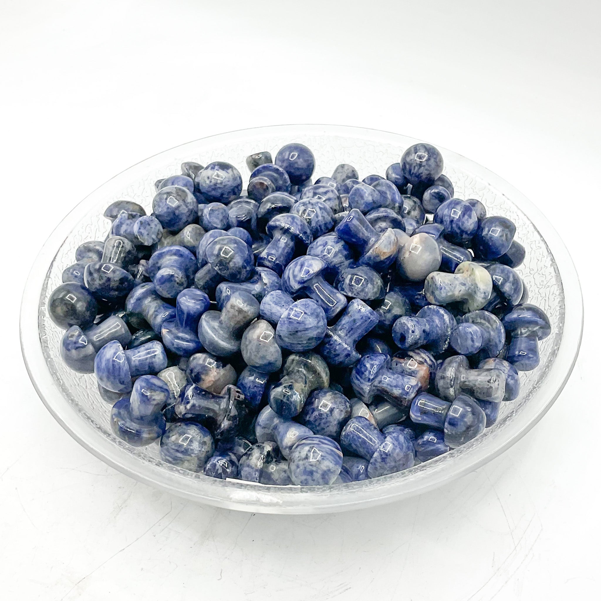 Sodalite Mini Mushroom Carvings | Wholesale