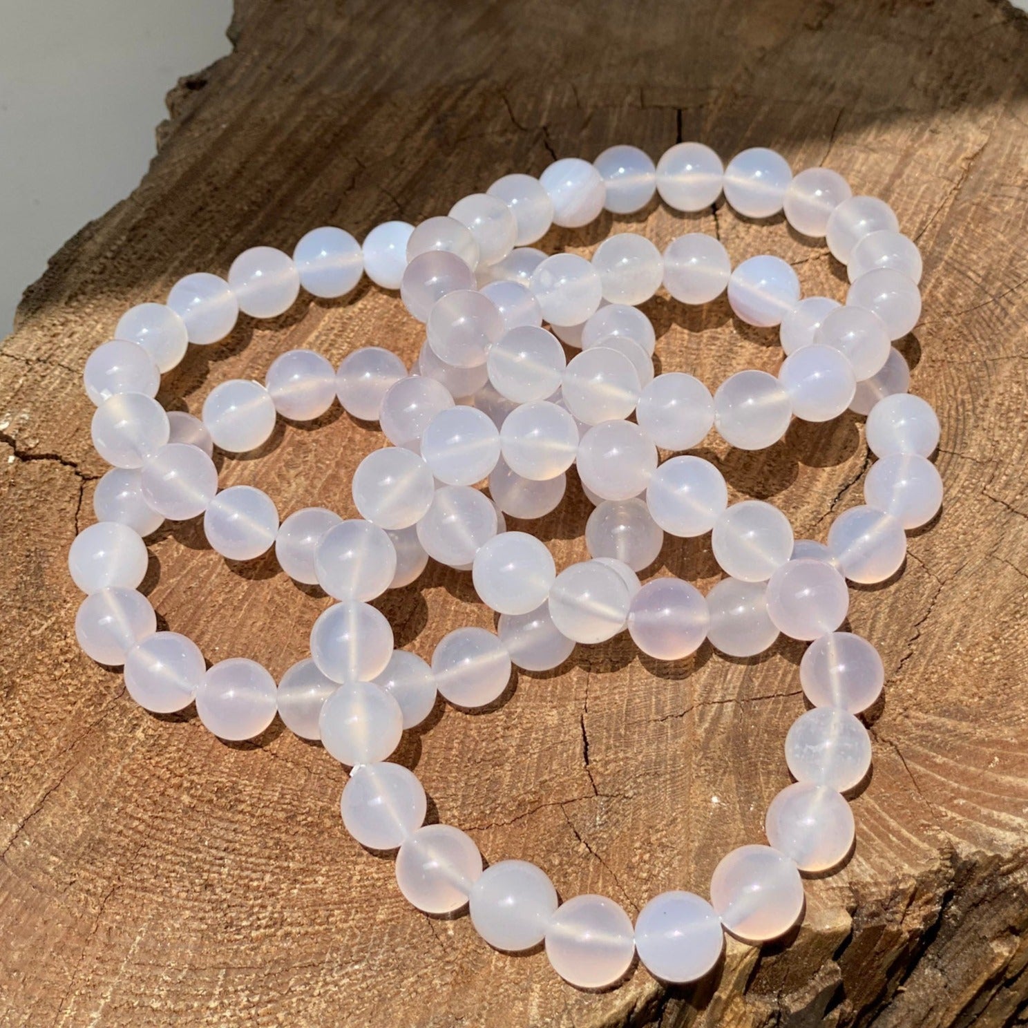 Lavender Chalcedony Crystal Bracelets |  Wholesale Jewelry |10mm